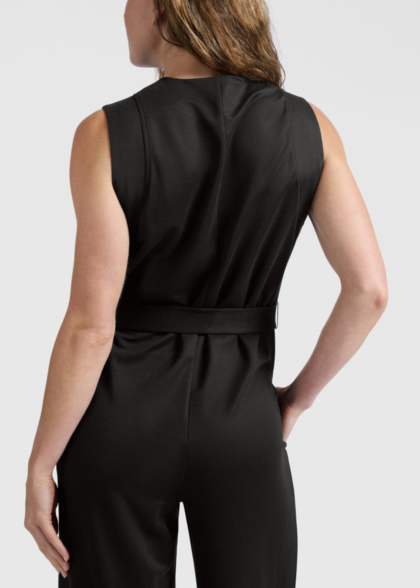 Yaya Women YAYA Combinaison Avec Patte De Boutonnage - Washed Black
