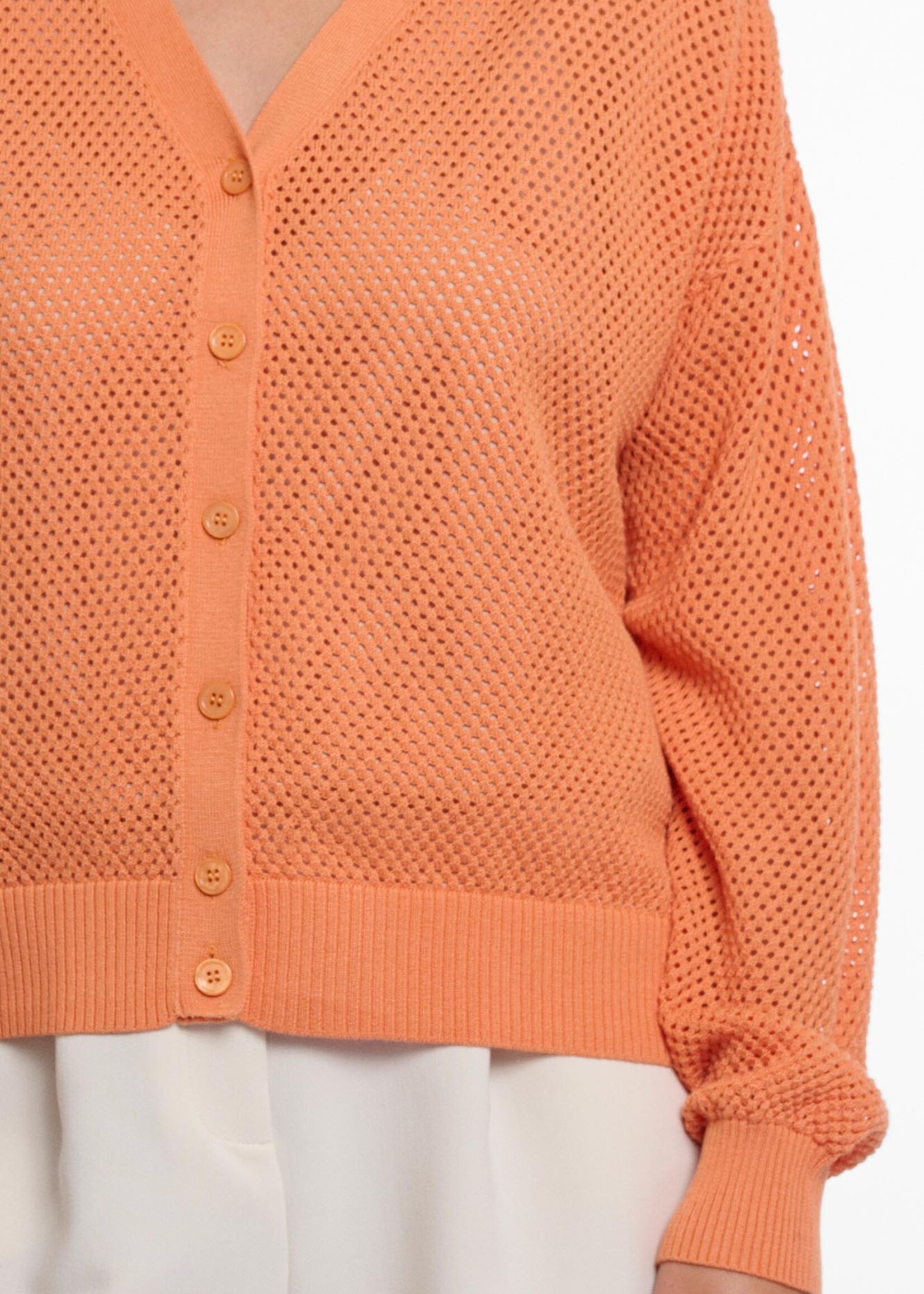 Rino & Pelle Rino & Pelle Munda Button Through Cardigan - Dusty Orange