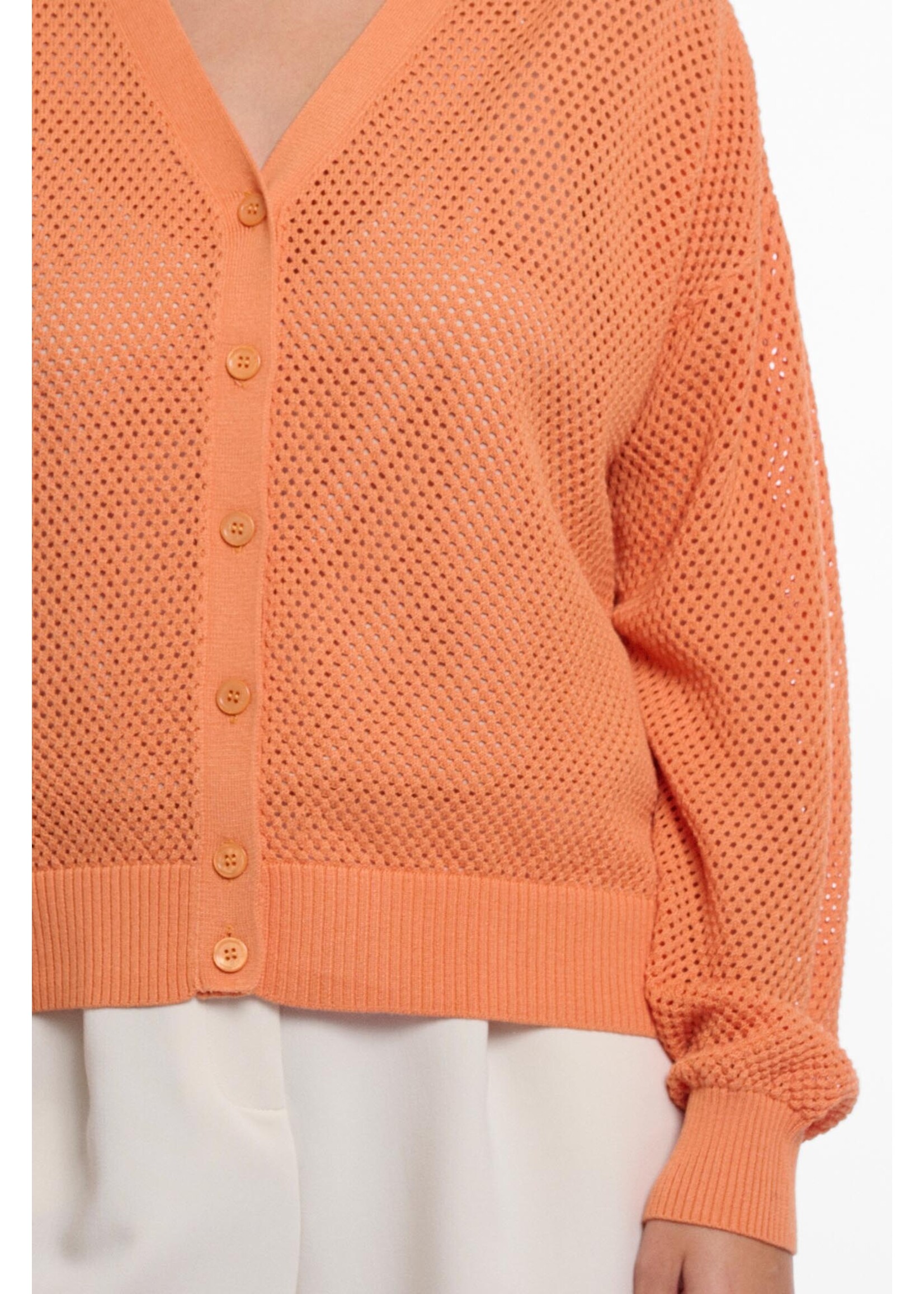 Rino & Pelle Rino & Pelle Munda Button Through Cardigan - Dusty Orange