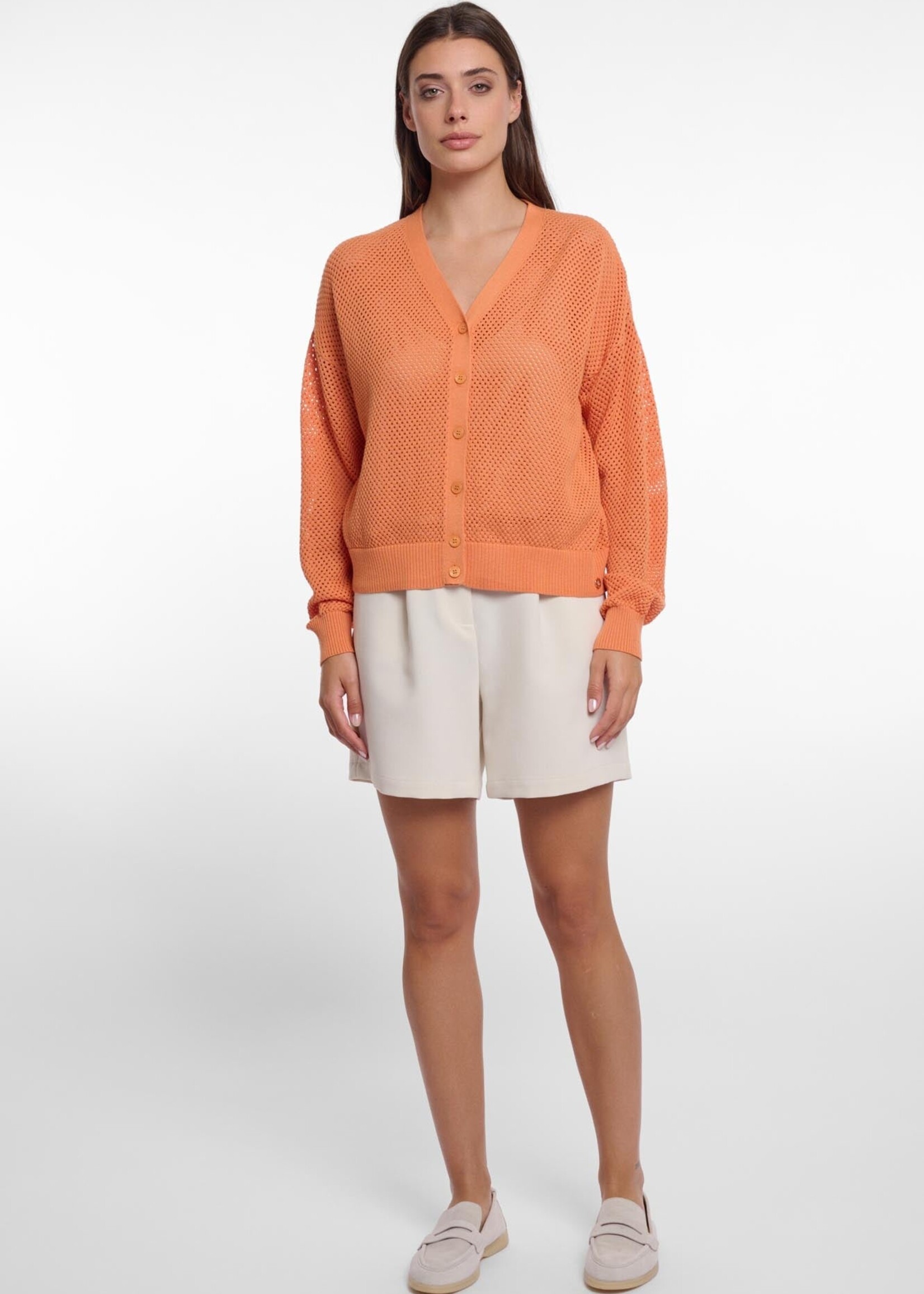 Rino & Pelle Rino & Pelle Munda Button Through Cardigan - Dusty Orange