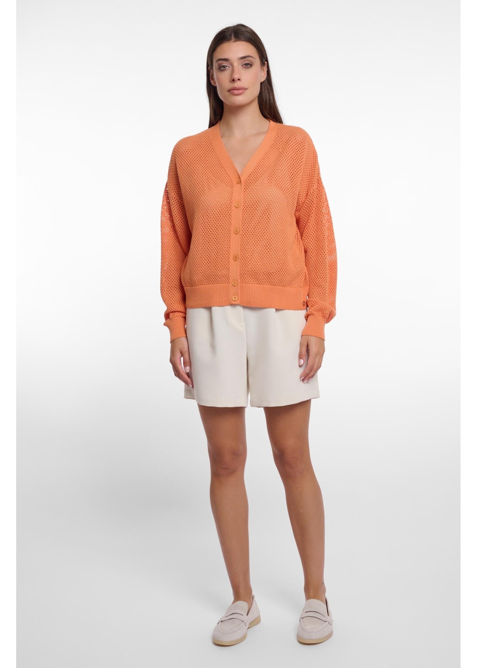 Rino & Pelle Rino & Pelle Munda Button Through Cardigan - Dusty Orange