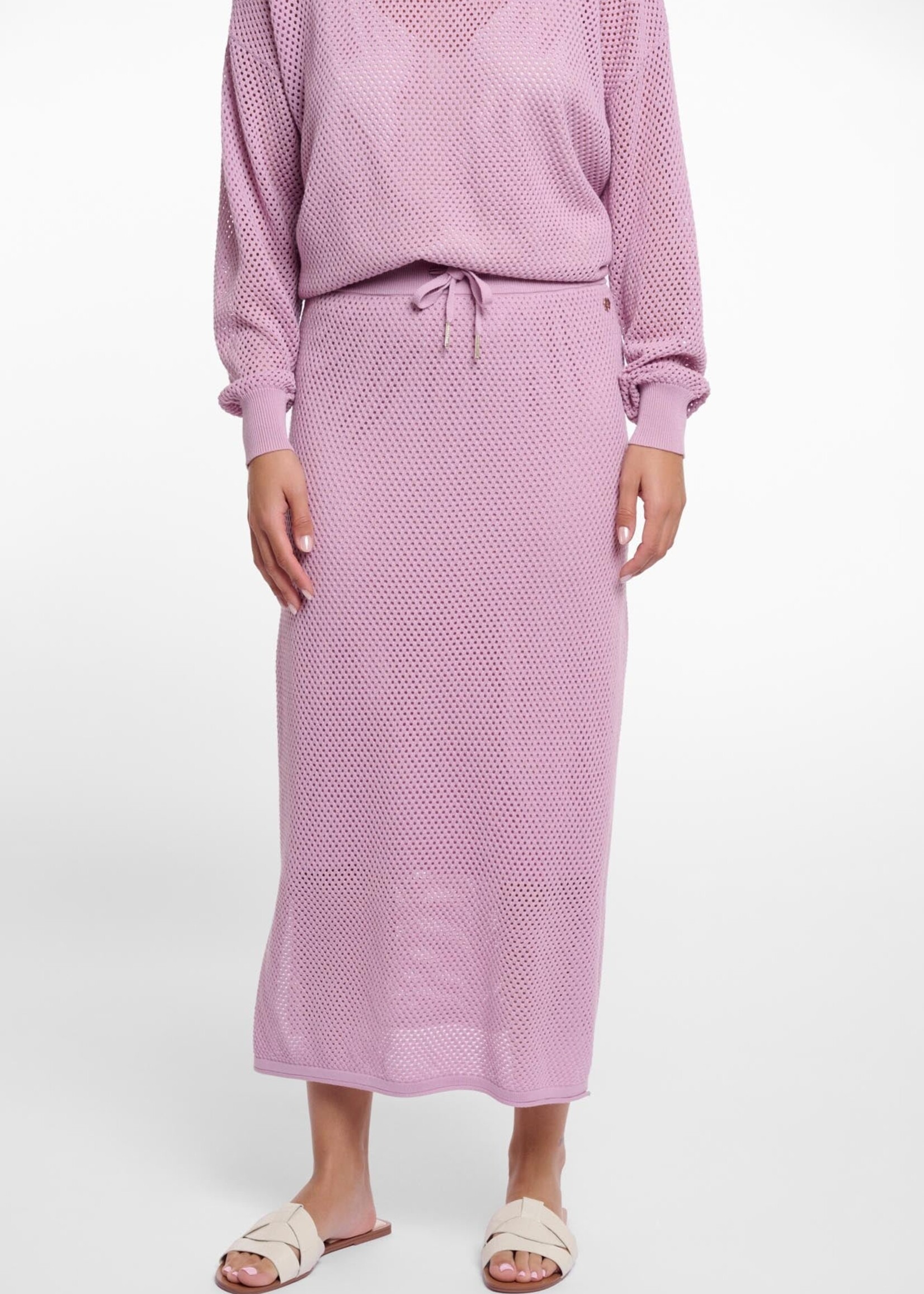 Rino & Pelle Rino & Pelle Lantana Midi Skirt With Side Slits - Lilac Pink