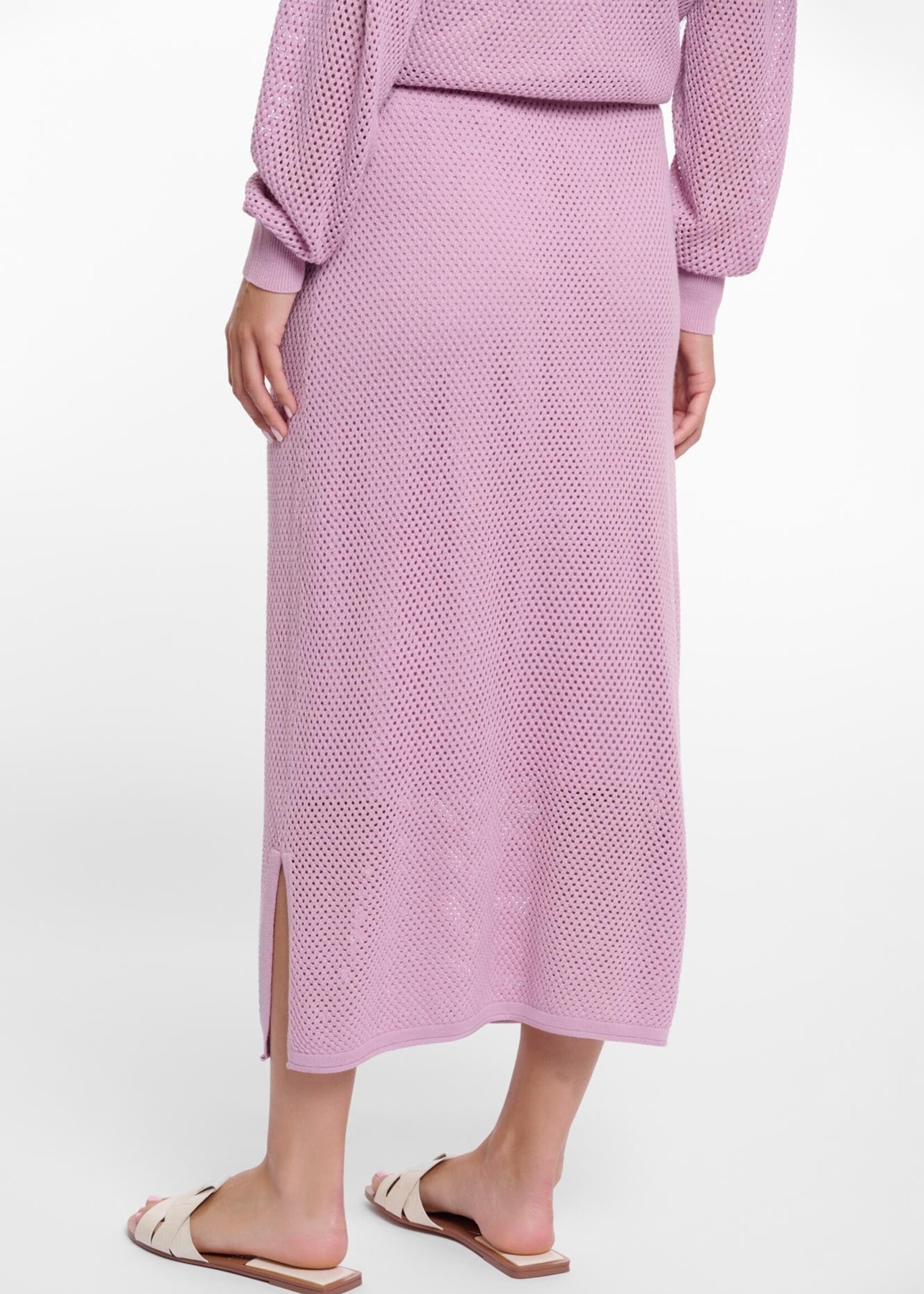 Rino & Pelle Rino & Pelle Lantana Midi Skirt With Side Slits - Lilac Pink
