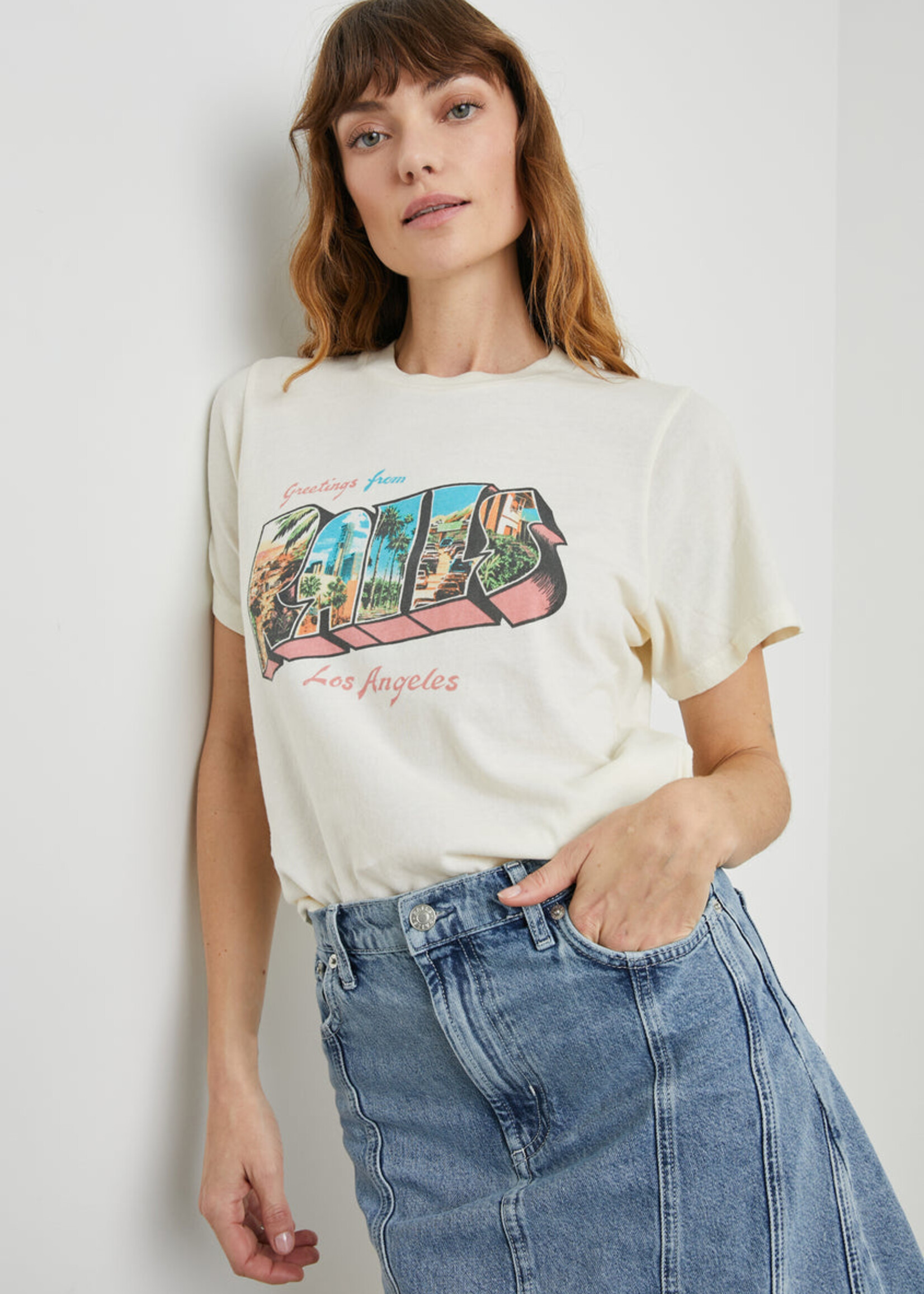 Rails Rails Boyfriend Tee - Rails La Postcard