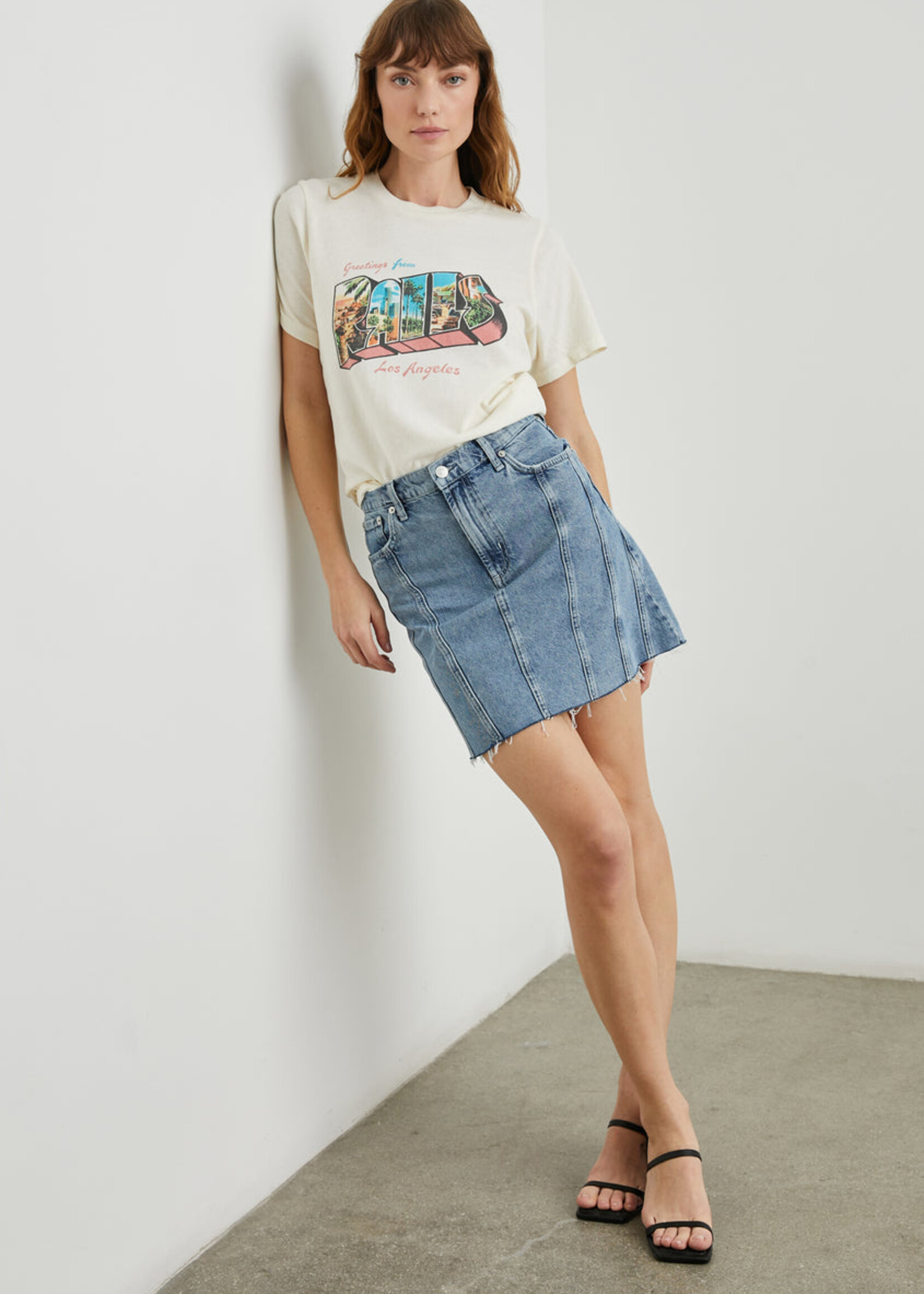 Rails Rails Boyfriend Tee - Rails La Postcard