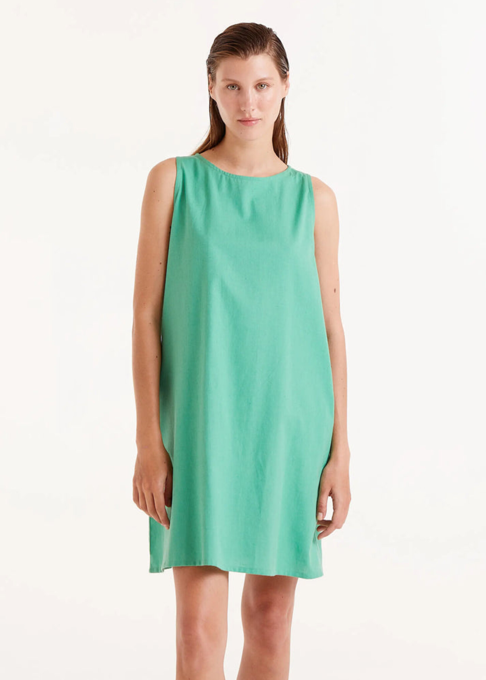 Compañía Fantástica Compañía Fantástica Short Cotton Dress - Green