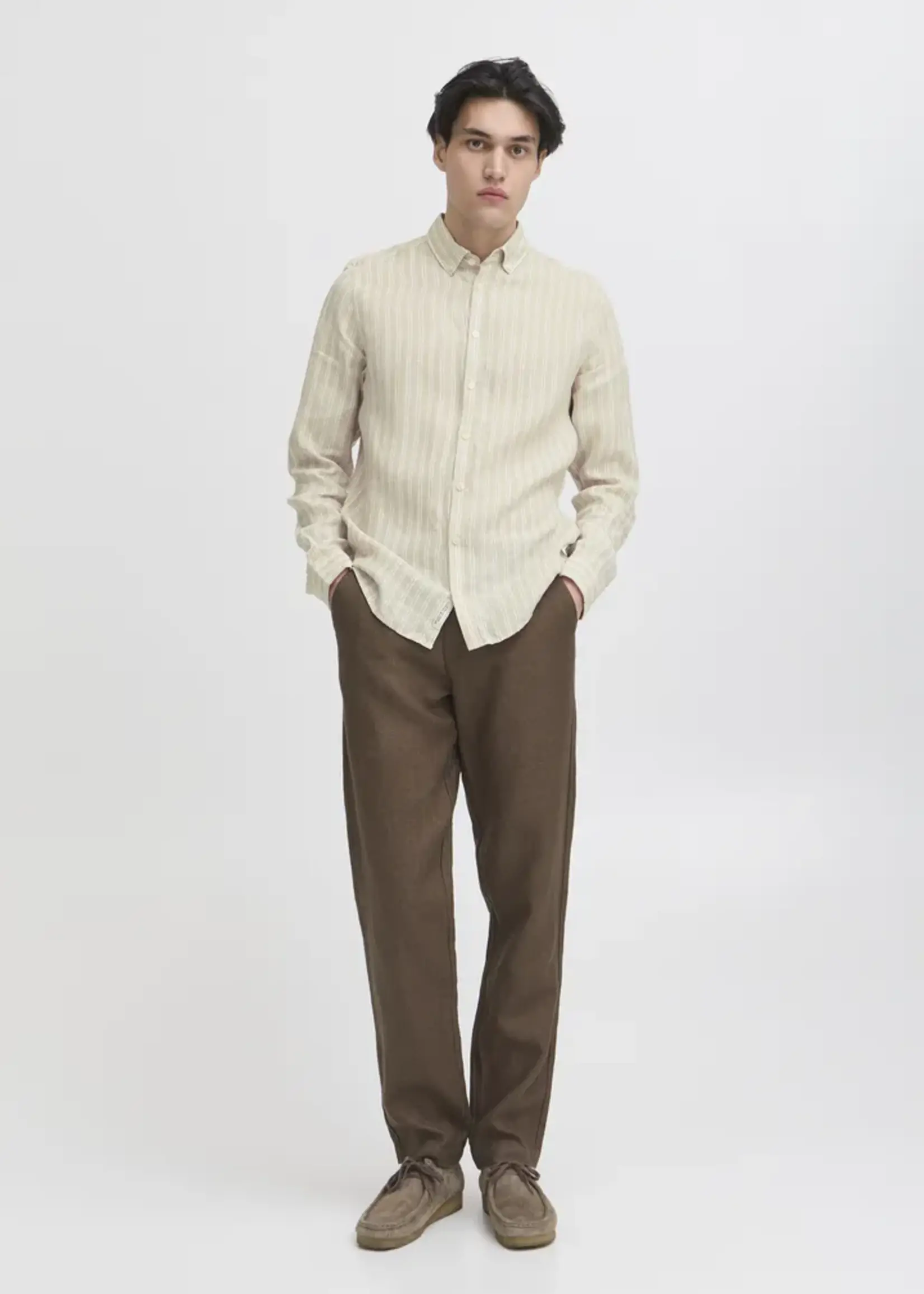 Casual Friday Casual Friday Dallas LS Shirt - Plaza Taupe