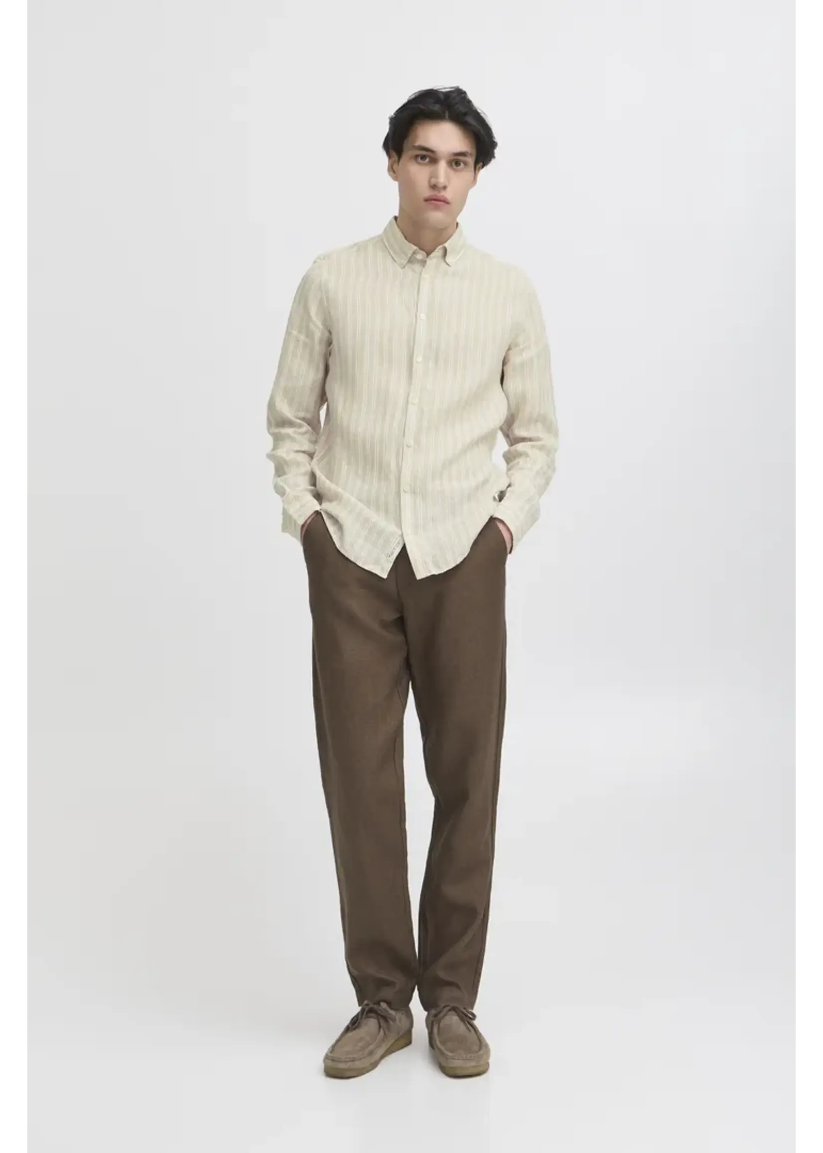 Casual Friday Casual Friday Dallas LS Shirt - Plaza Taupe