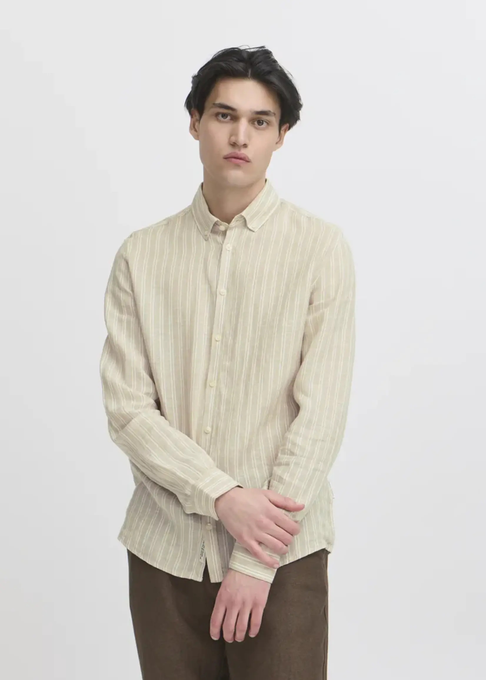Casual Friday Casual Friday Dallas LS Shirt - Plaza Taupe