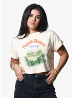 Girl Dangerous Girl Dangerous Riviera Fairways Crop Tee - Off White