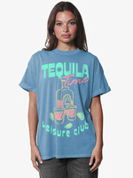 Girl Dangerous Girl Dangerous Tequila Time T-Shirt - Denim Blue