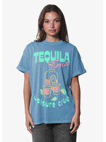 Girl Dangerous Girl Dangerous T-Shirt Tequila Time - Denim Blue