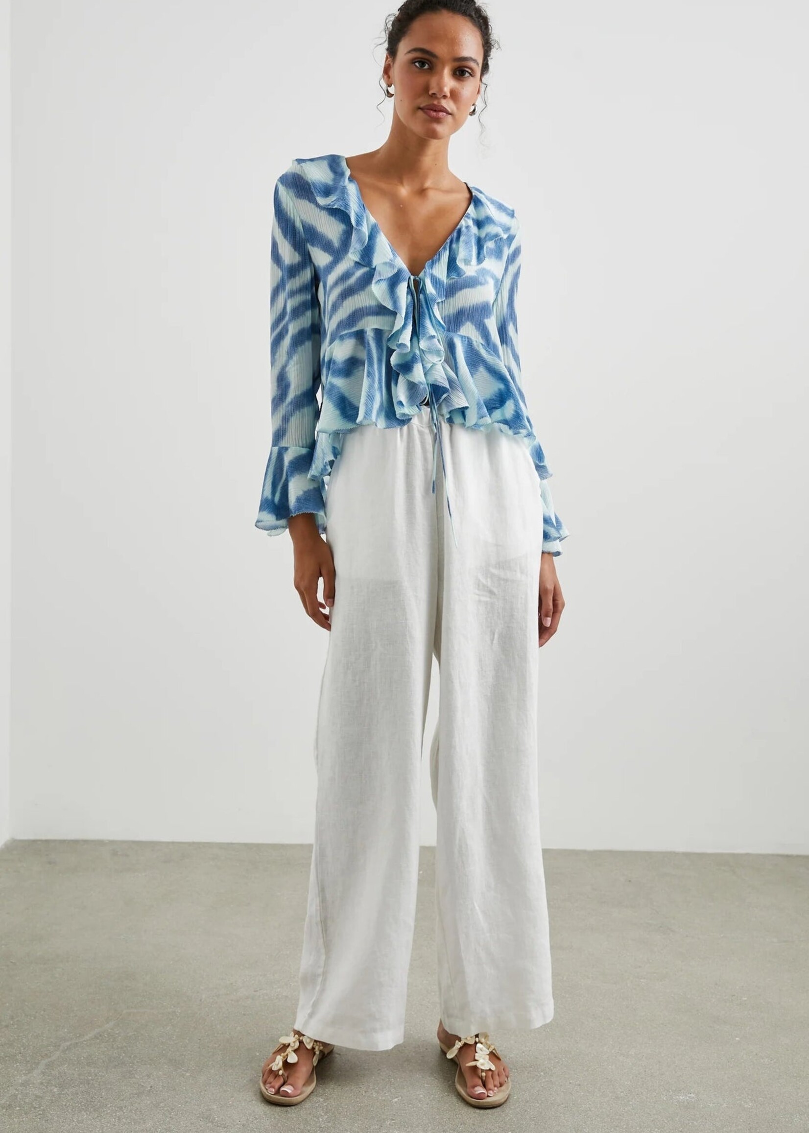 Rails Rails Nicoletta Blouse - Blue Watercolour Stripes