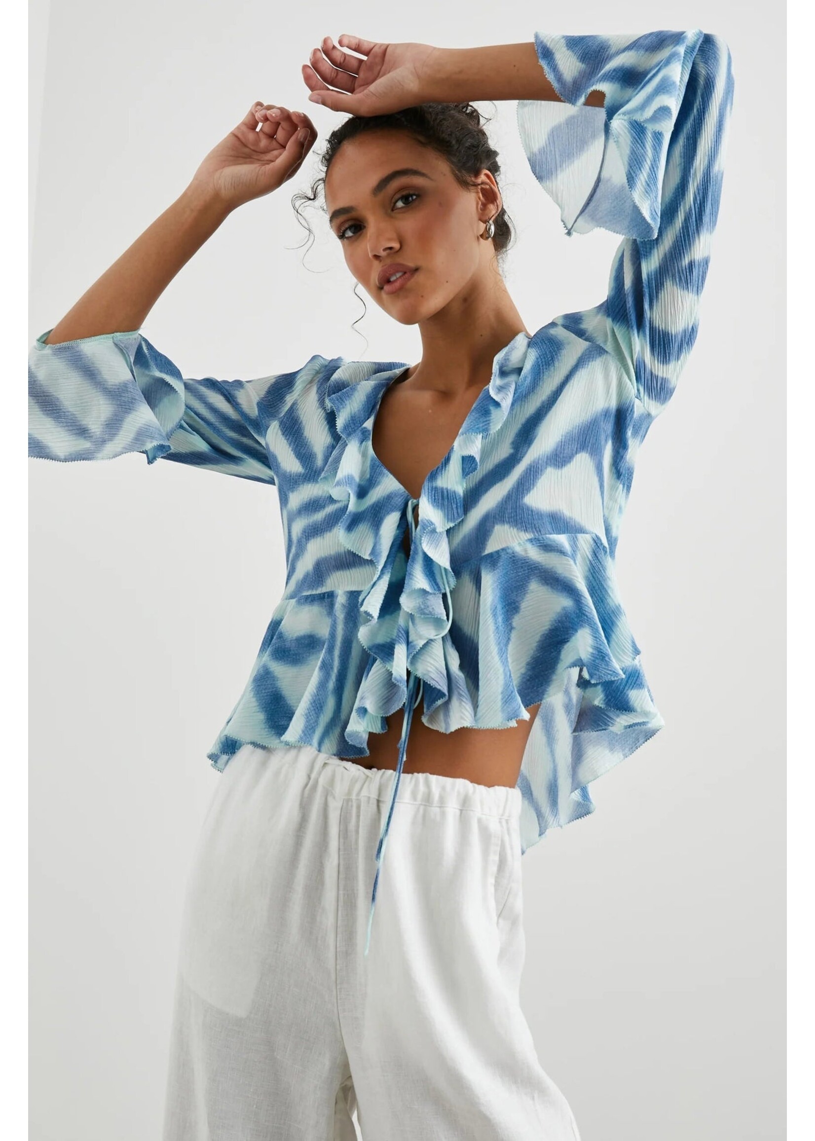 Rails Rails Chemisier Nicoletta - Blue Watercolour Stripes