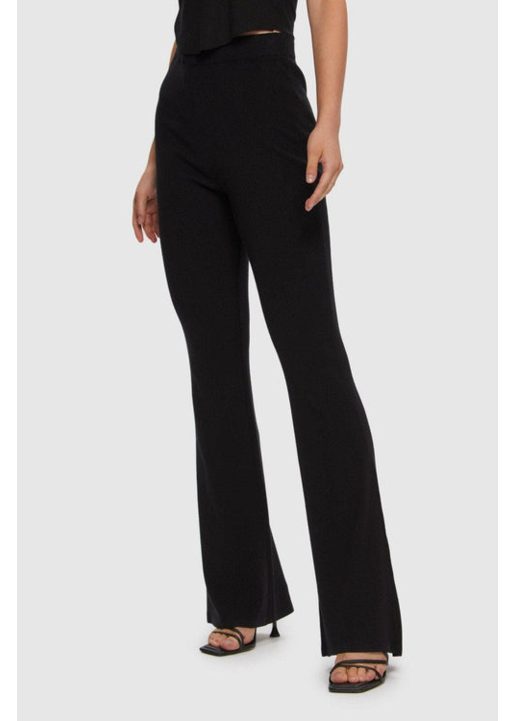 Kuwalla Kuwalla Bell Bottom Knit Pant - Black