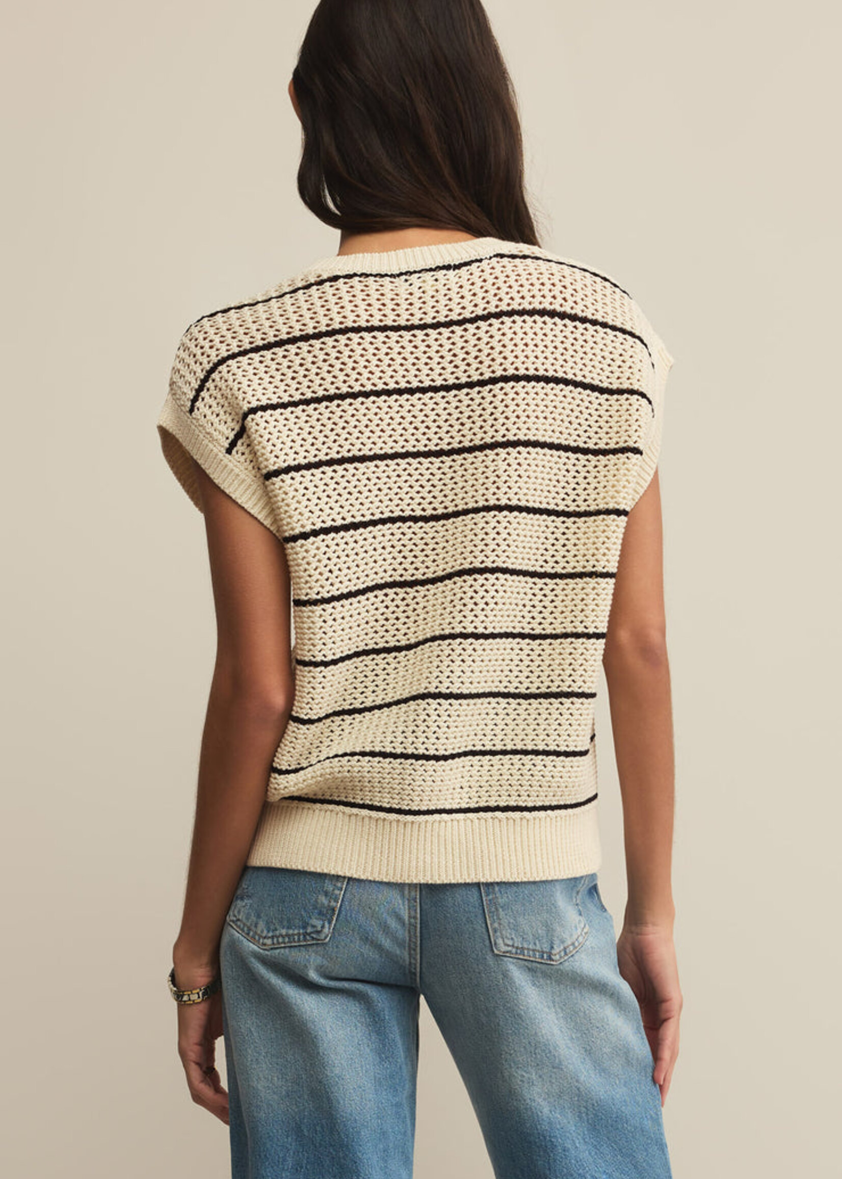 Z-Supply Z-Supply Pull Rayé Ines - Sea Salt