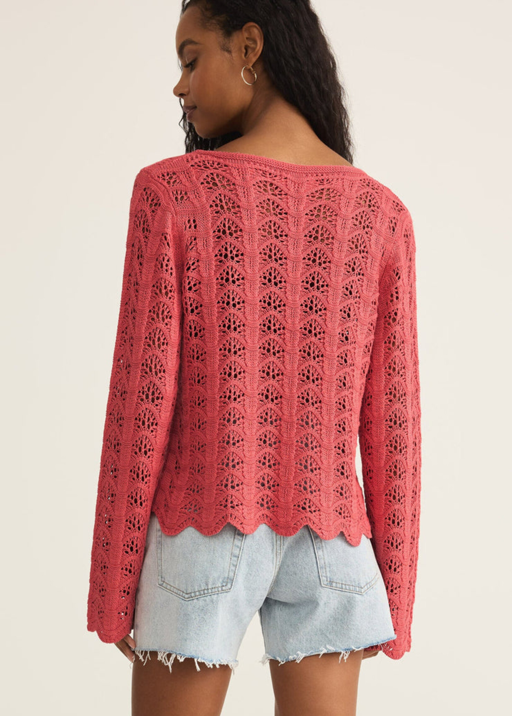 Z-Supply Z-Supply Haut Au Crochet Azura - Persimmon