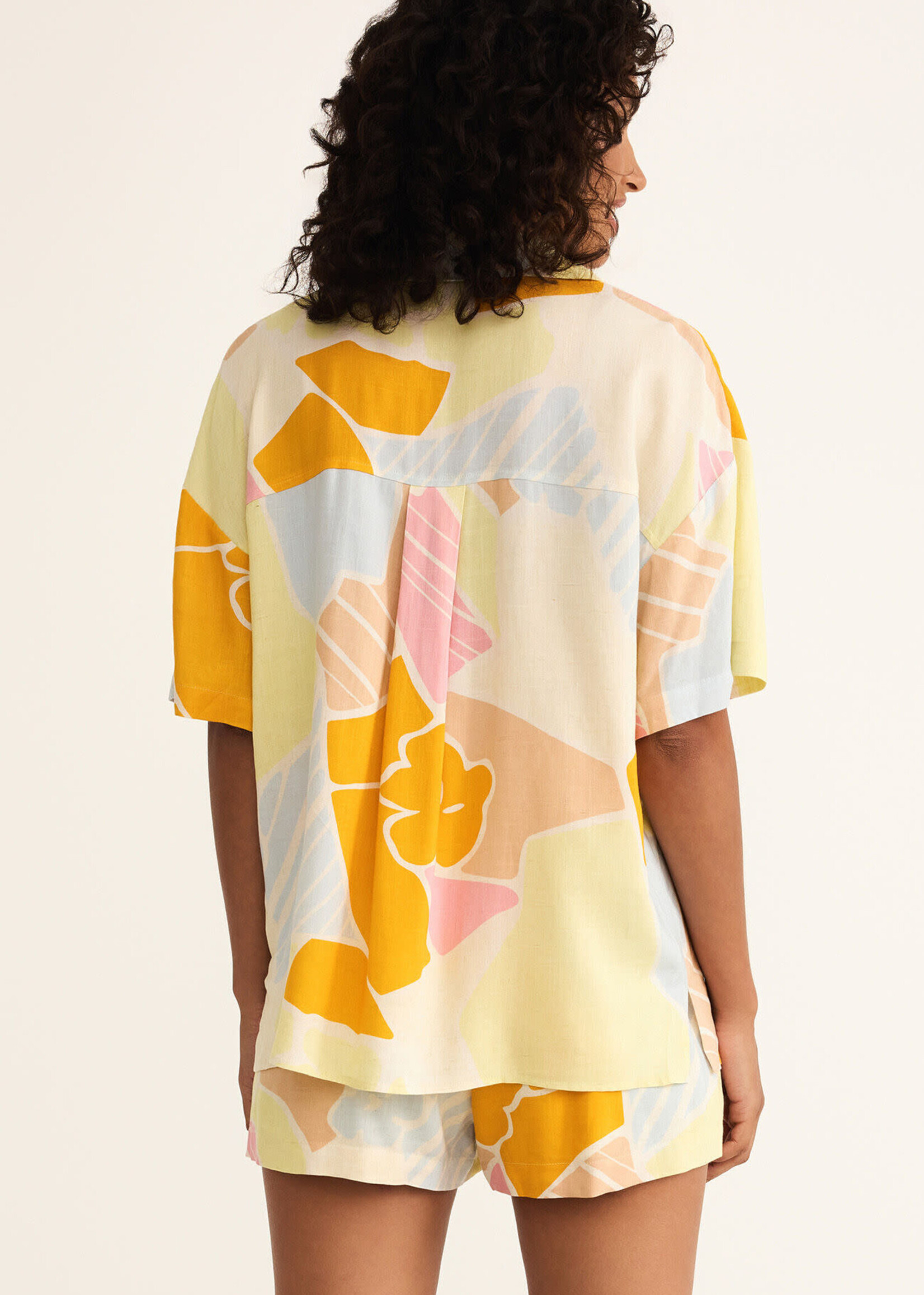 Z-Supply Z-Supply Chemise En Lin Tinsley Riviera - Mellow Yellow