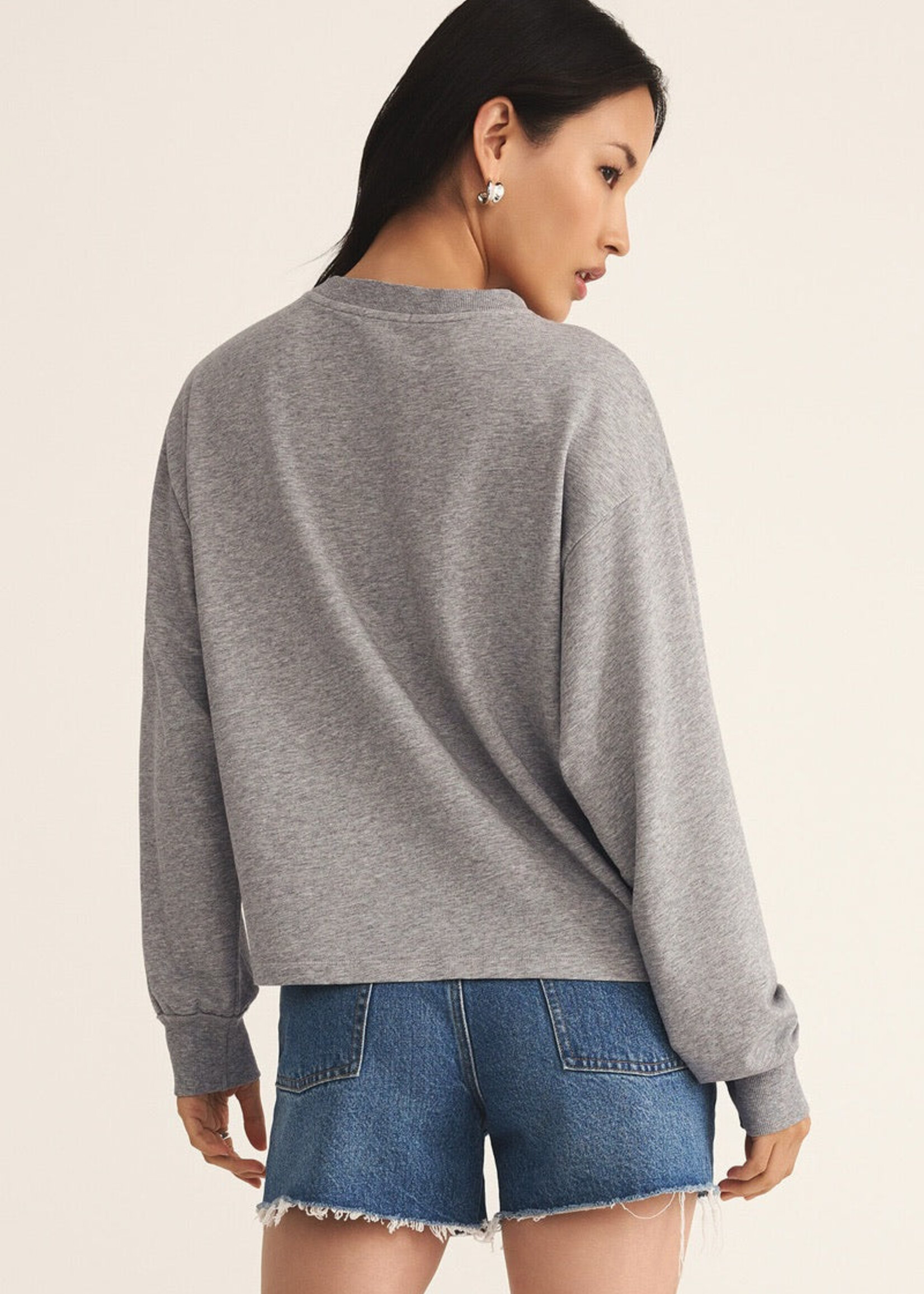 Z-Supply Z-Supply Ellis Sweatshirt - Classic Heather Grey