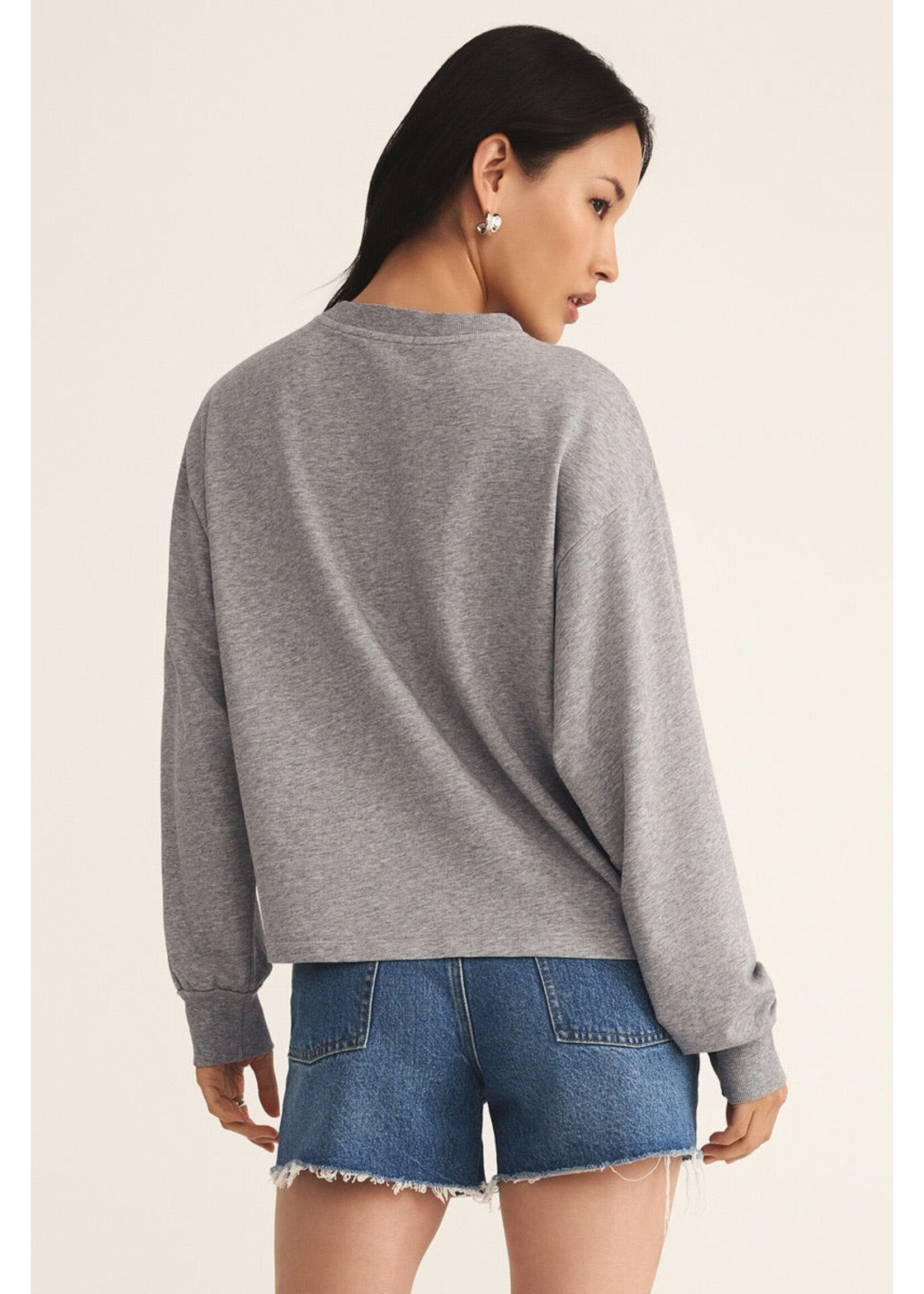 Z-Supply Z-Supply Sweat-Shirt Ellis - Classic Heather Grey