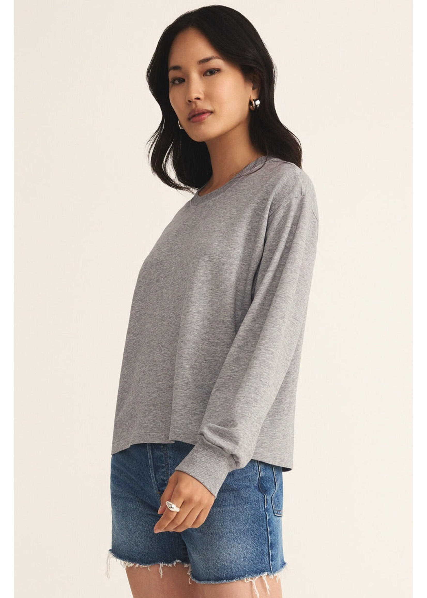 Z-Supply Z-Supply Sweat-Shirt Ellis - Classic Heather Grey