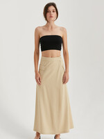 Crescent Crescent Jupe Portefeuille Longue Nadia - Custard