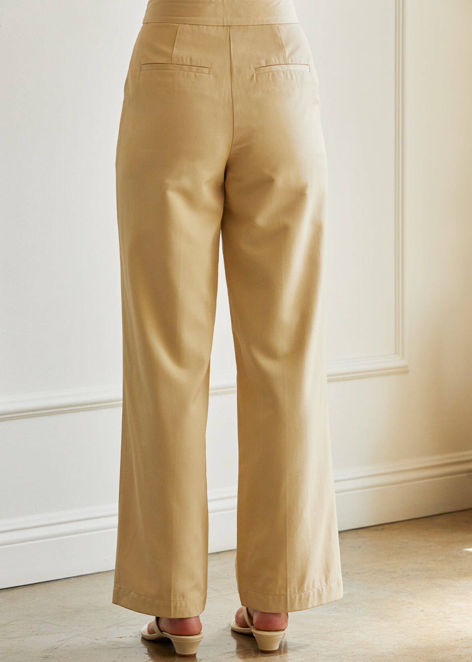 Crescent Crescent Pantalon Plissé Janette - Custard