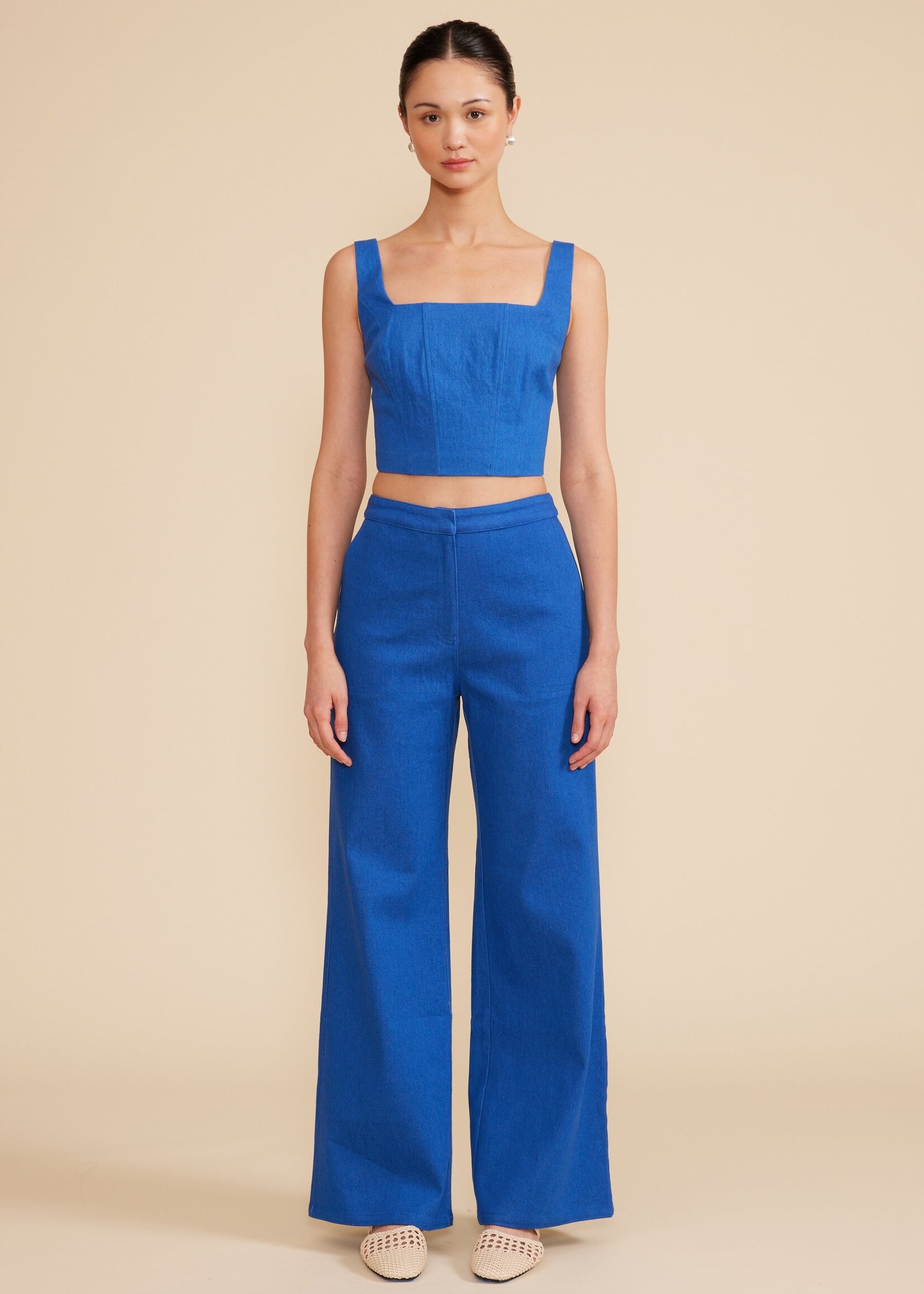 Lucy Paris Lucy Paris Haut Court Renna - Bleu