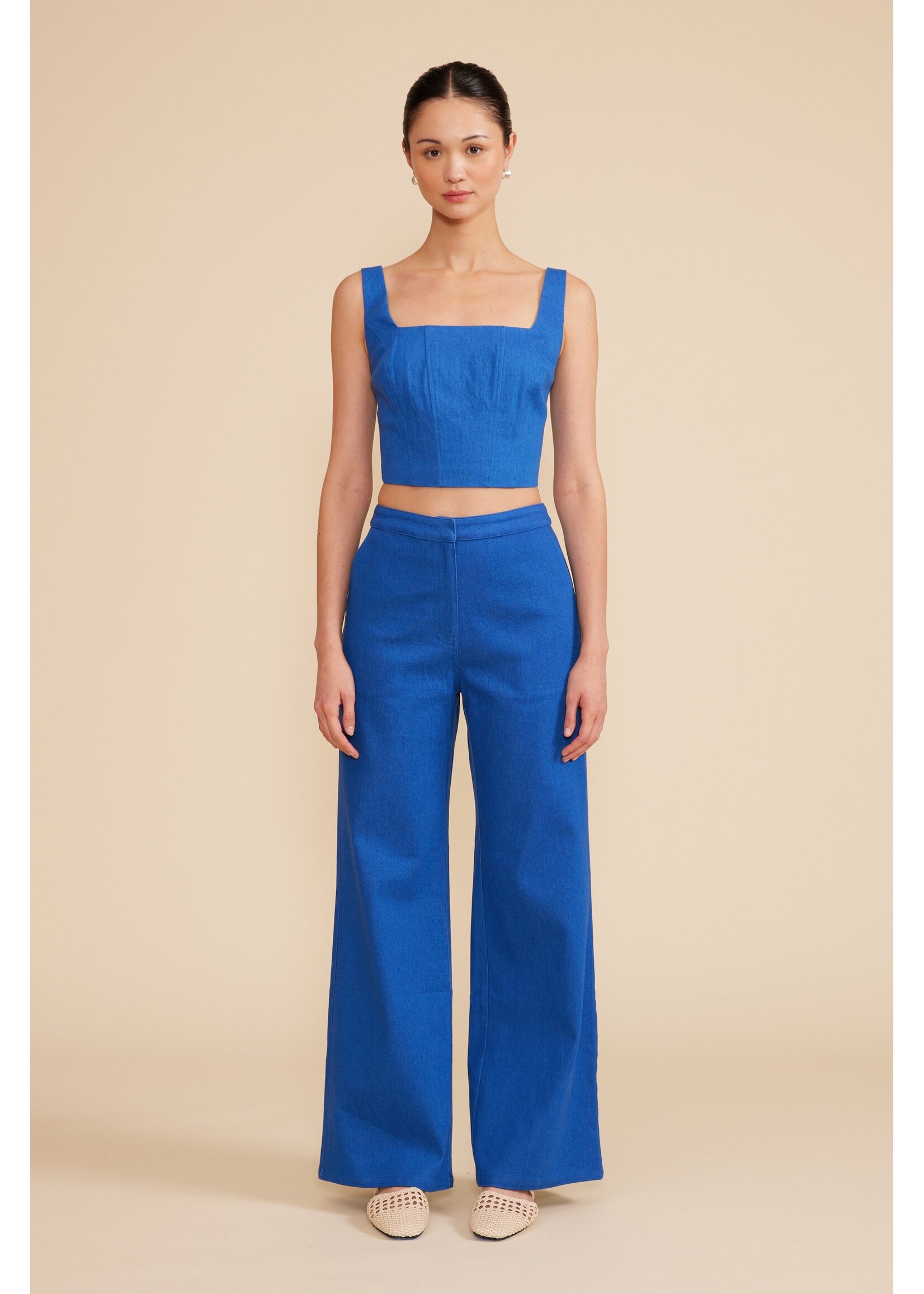 Lucy Paris Lucy Paris Haut Court Renna - Bleu