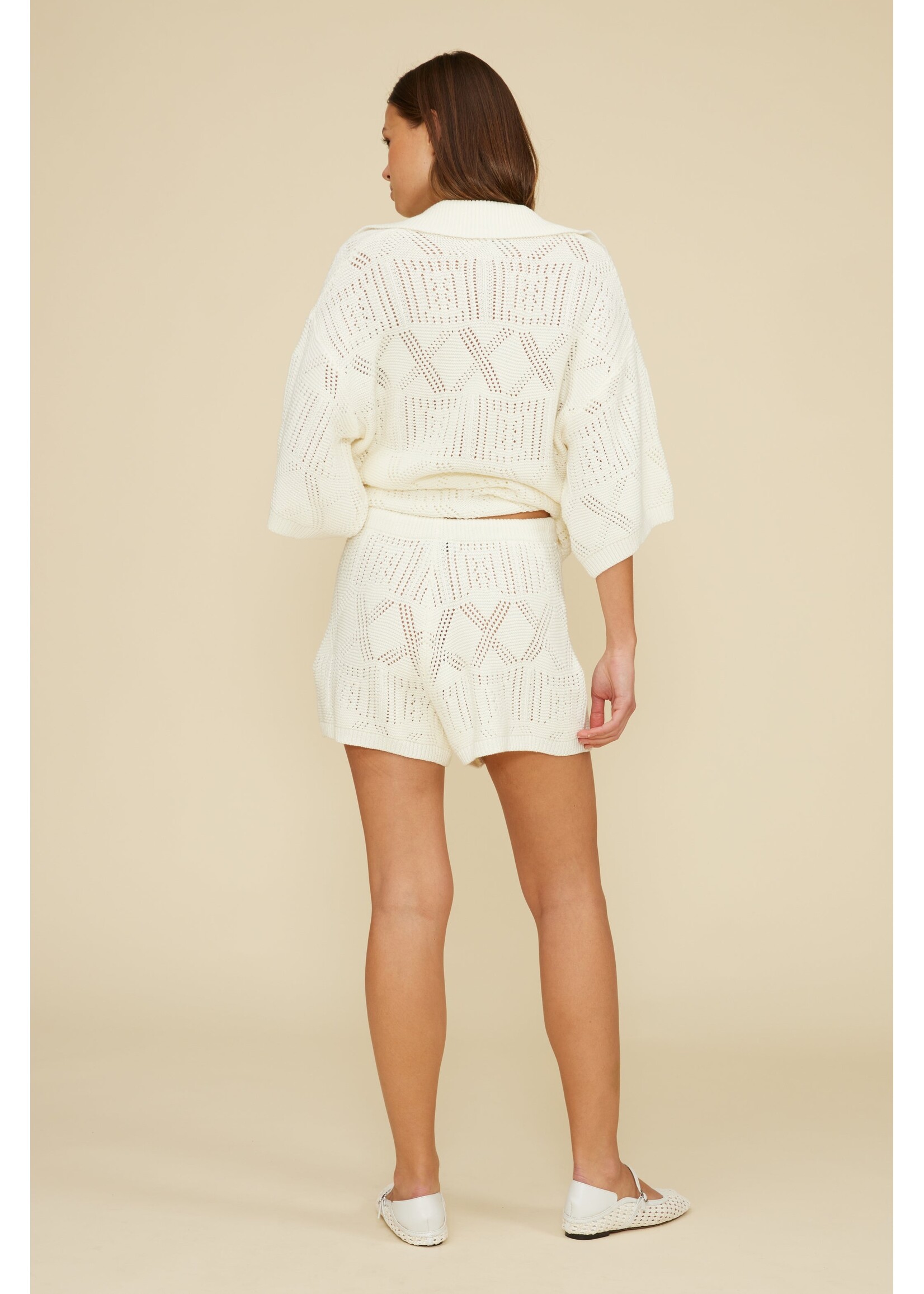 Lucy Paris Lucy Paris Lita Knit Short - Cream