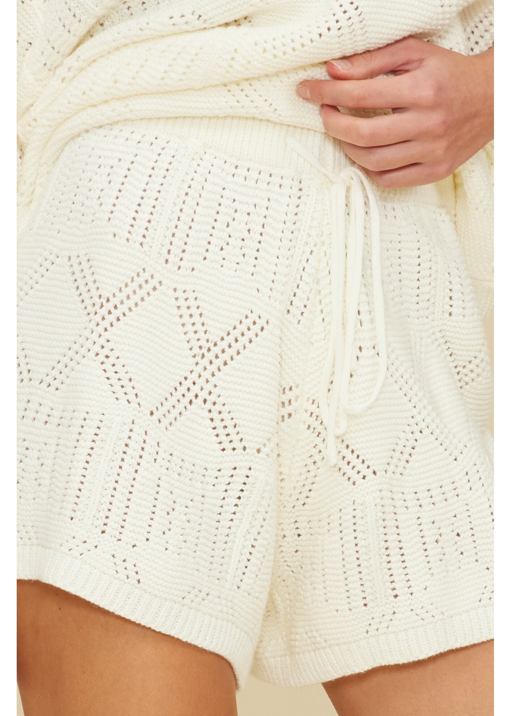 Lucy Paris Lucy Paris Lita Knit Short - Cream
