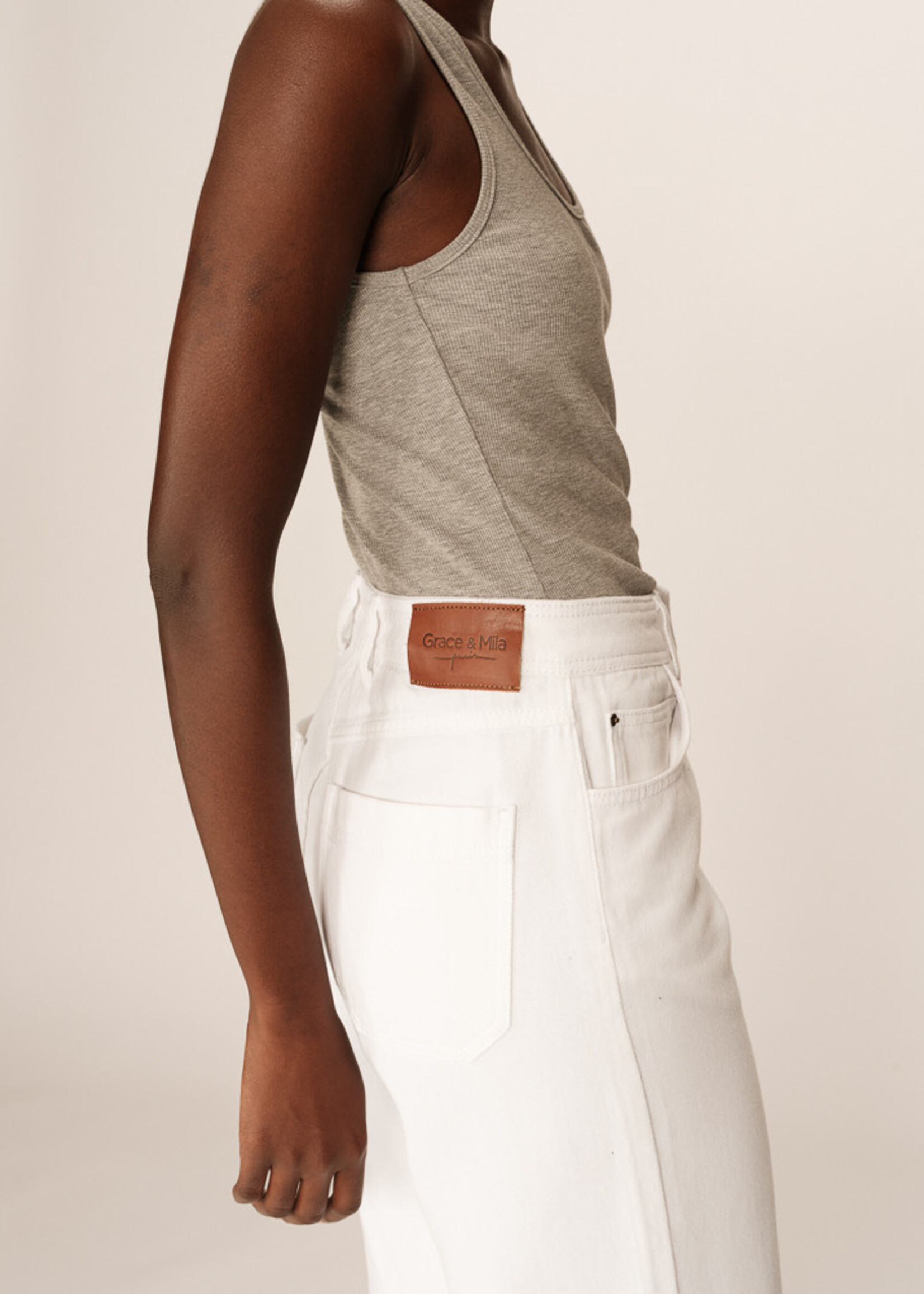 Grace and Mila Grace & Mila Denim James - Blanc