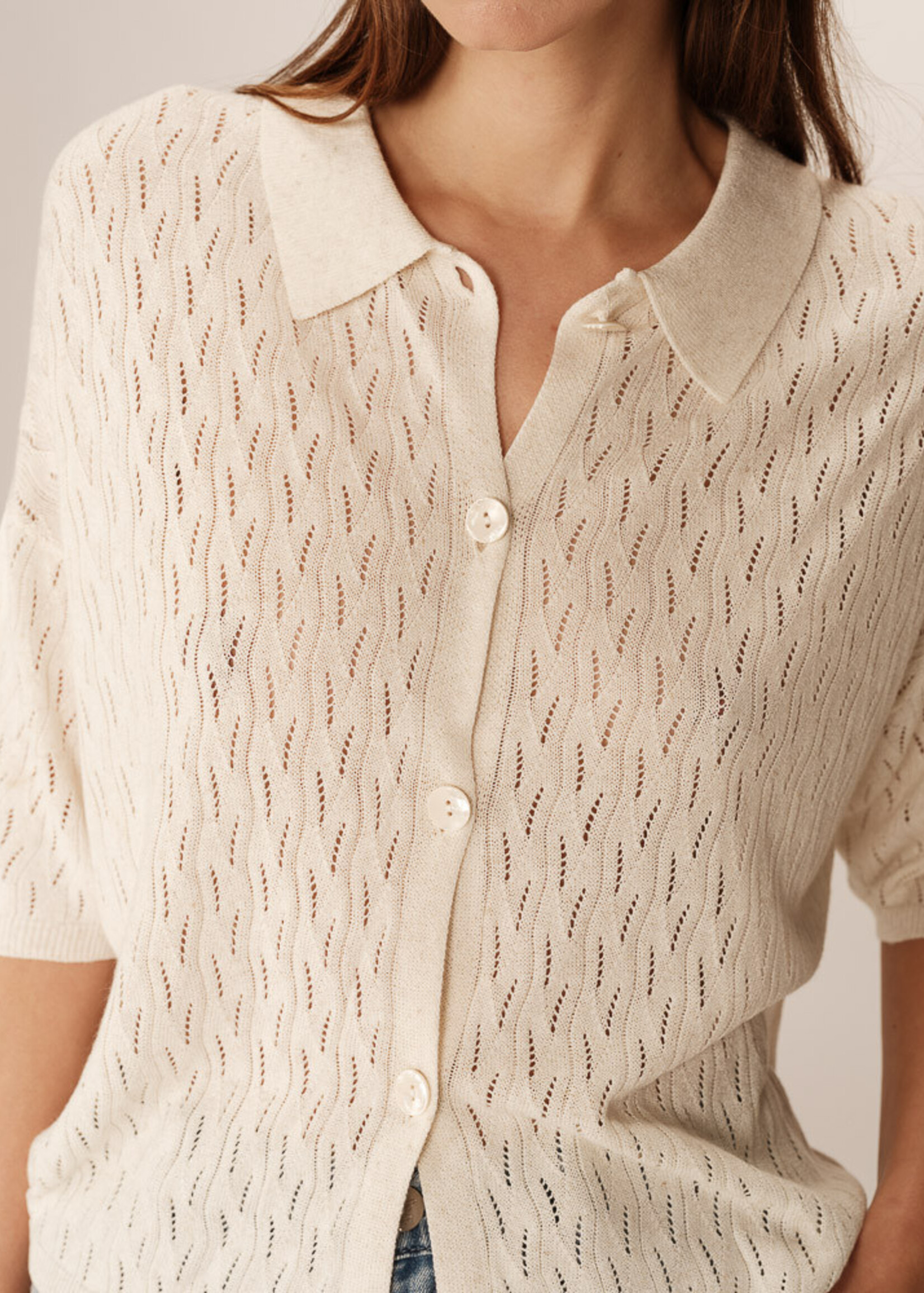 Grace and Mila Grace & Mila Pao Cardigan - Ecru