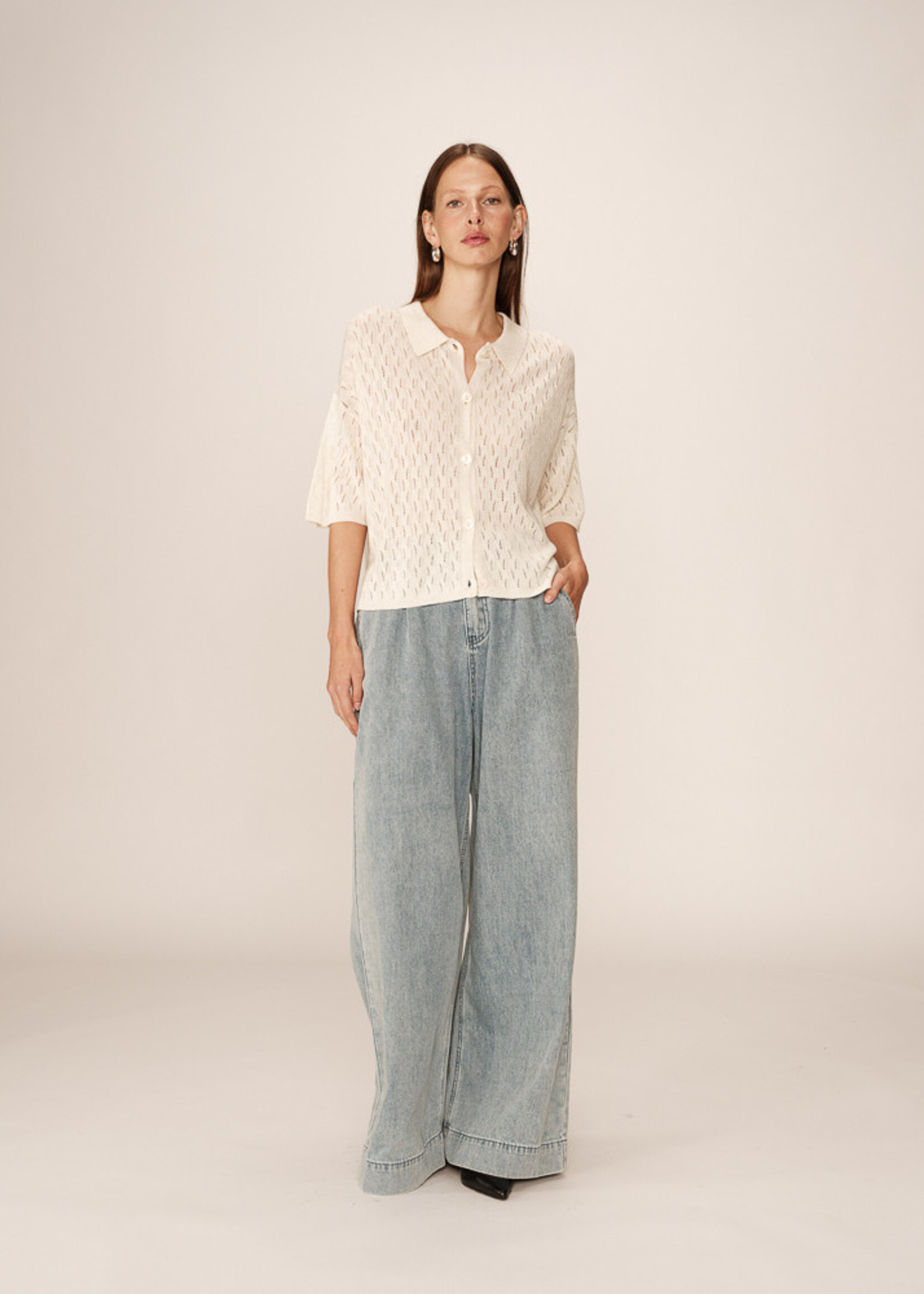 Grace and Mila Grace & Mila Pao Cardigan - Ecru
