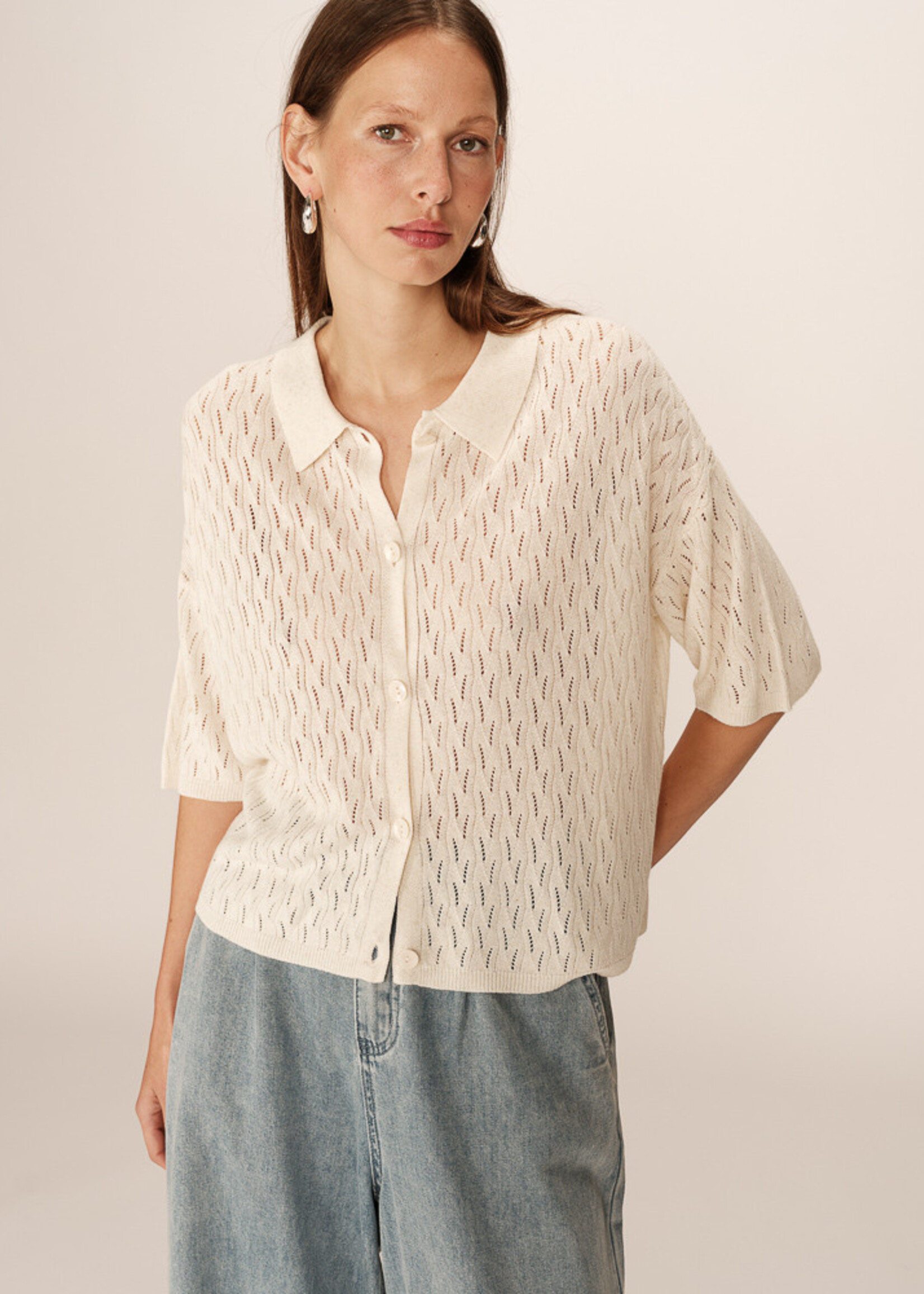 Grace and Mila Grace & Mila Pao Cardigan - Ecru