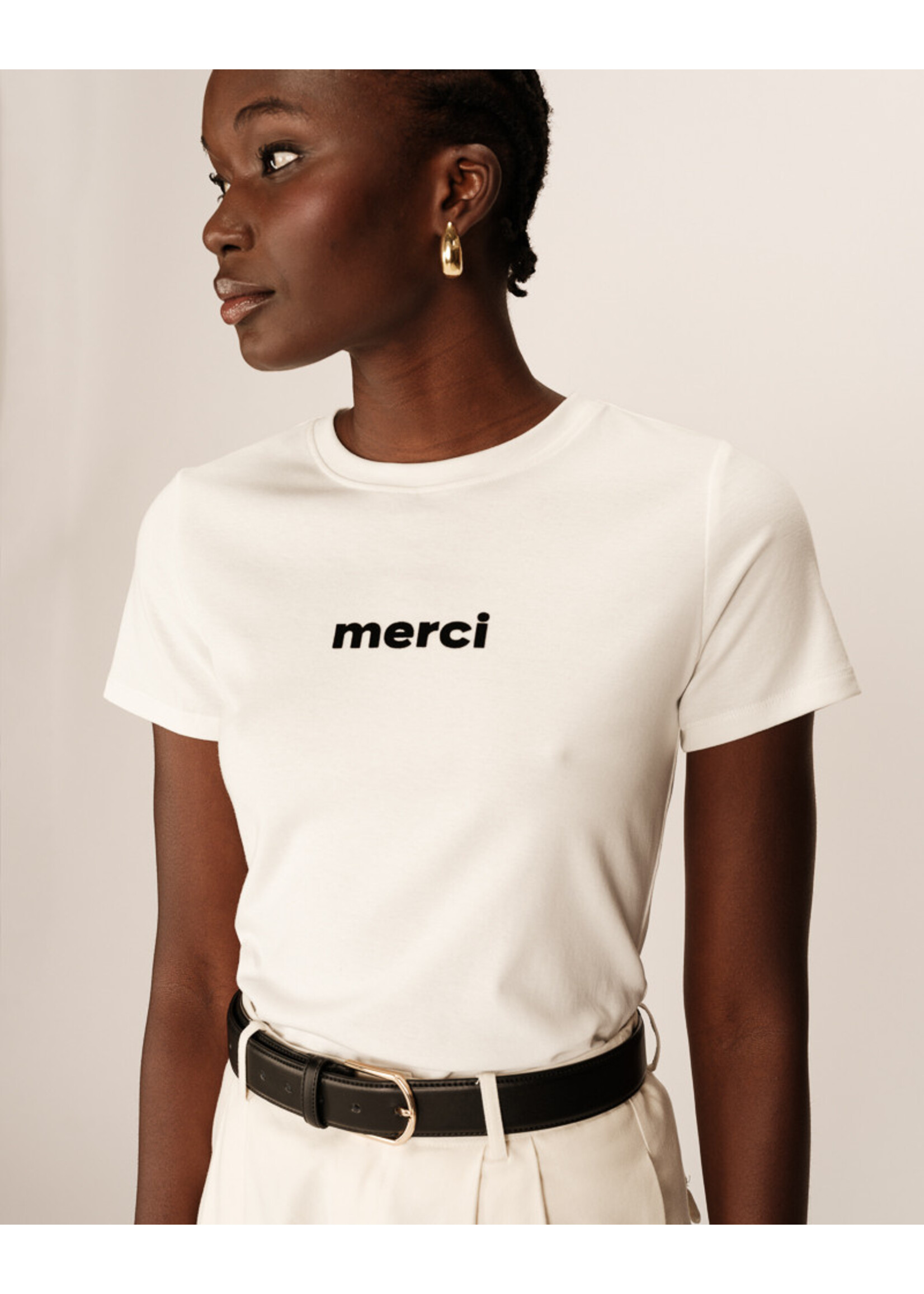 Grace and Mila Grace & Mila T-Shirt Papa - Écru