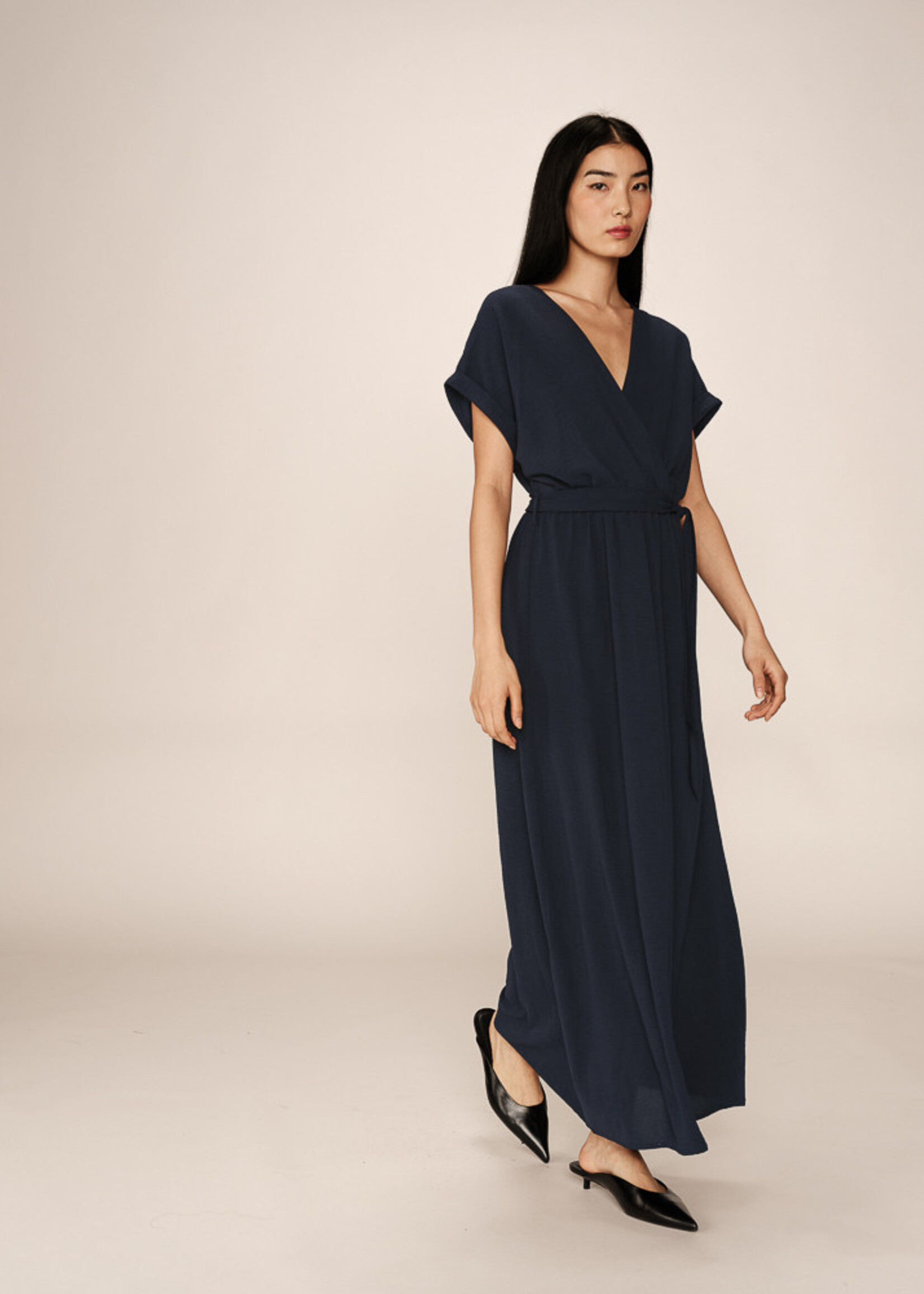 Grace and Mila Grace & Mila Robe Longue Papillon - Marine