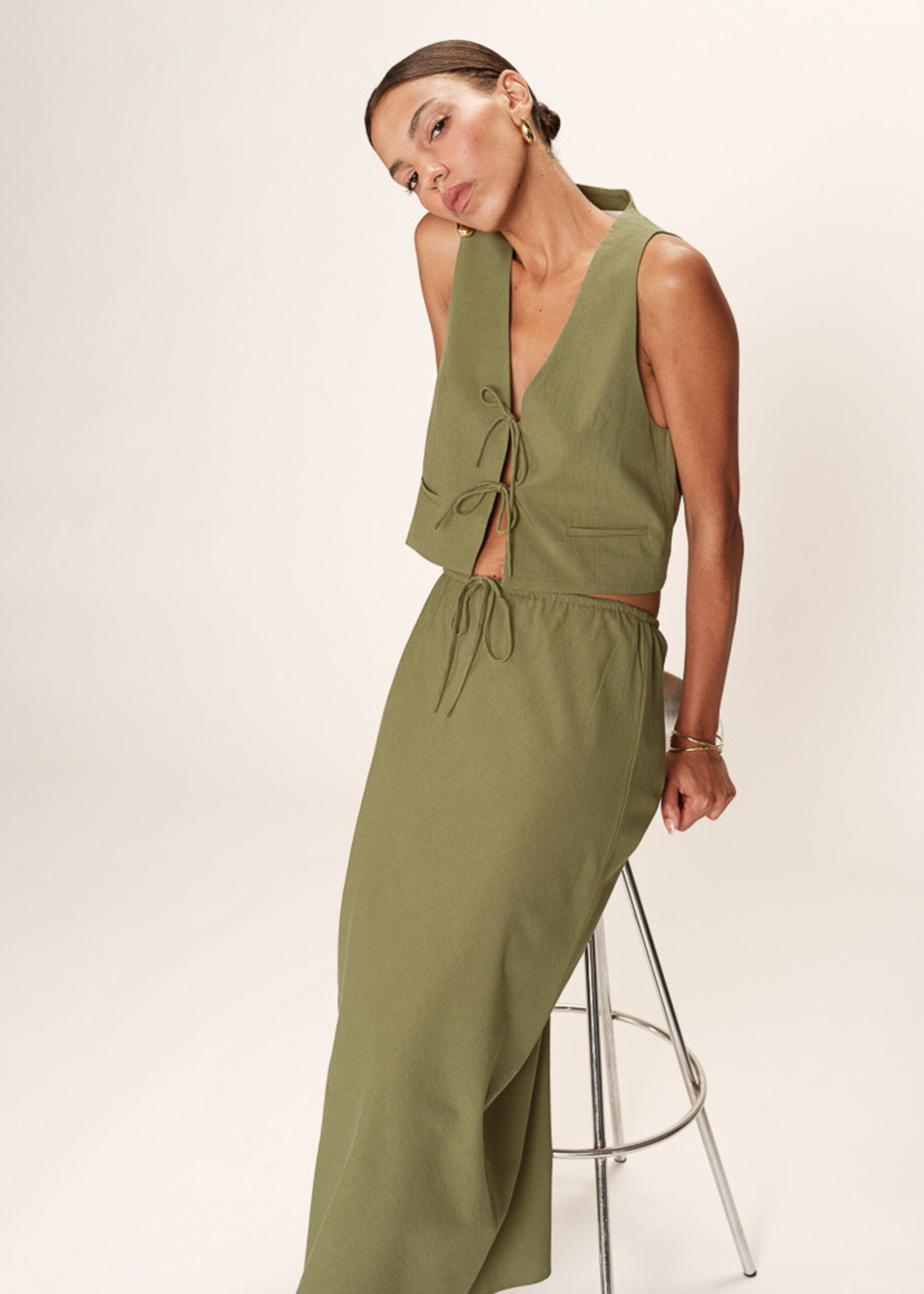Grace and Mila Grace & Mila Rubens Vest - Green