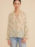 Lucy Paris Lucy Paris Keiko Long Sleeve Top - Yellow Floral