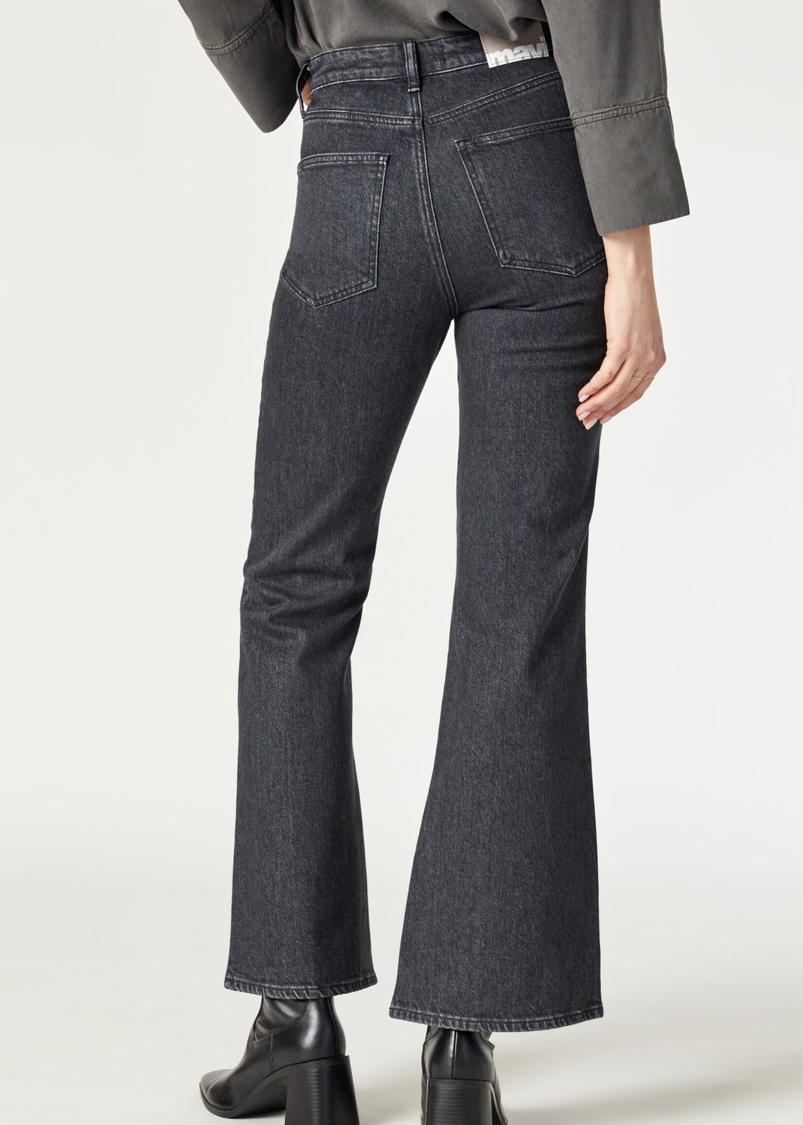 Mavi MAVI Los Angeles Flare Jeans - Dark Smoke