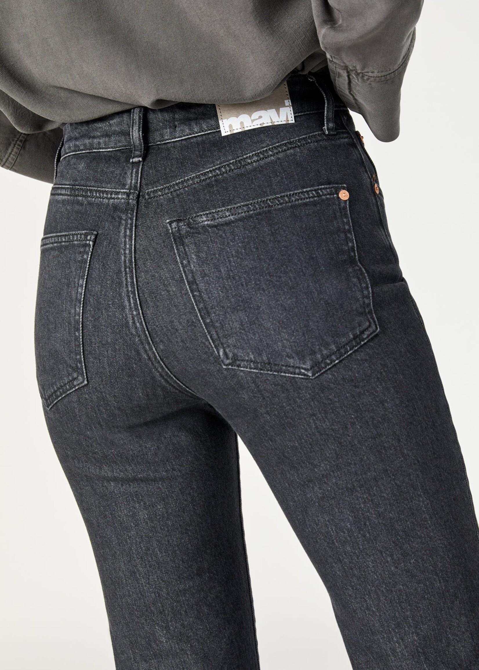 Mavi MAVI Los Angeles Flare Jeans - Dark Smoke