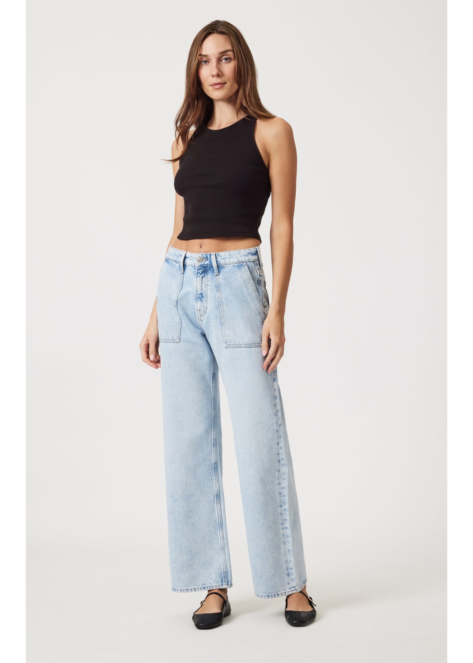 Mavi MAVI Catalina Straight Leg Jeans - Bleached Well Blue