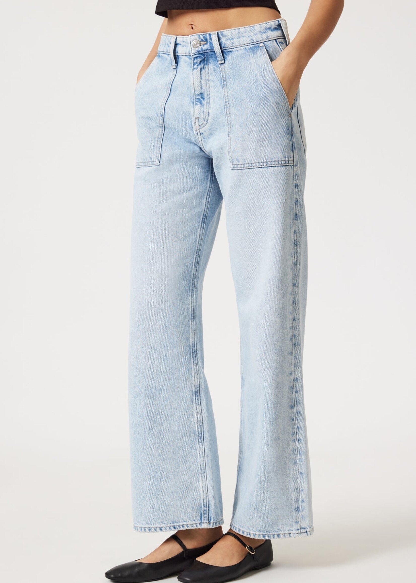 Mavi MAVI Catalina Straight Leg Jeans - Bleached Well Blue