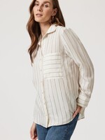 Mavi MAVI Chemise À Manches Longues Avec Poche - Khaki Stripe