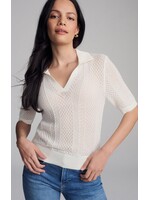 Mavi MAVI Knit Polo Sweater - Antique White