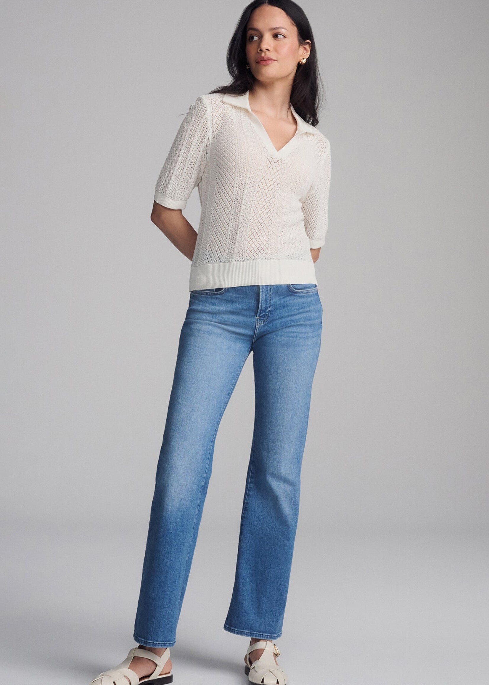 Mavi MAVI Pull Polo En Tricot - Antique White