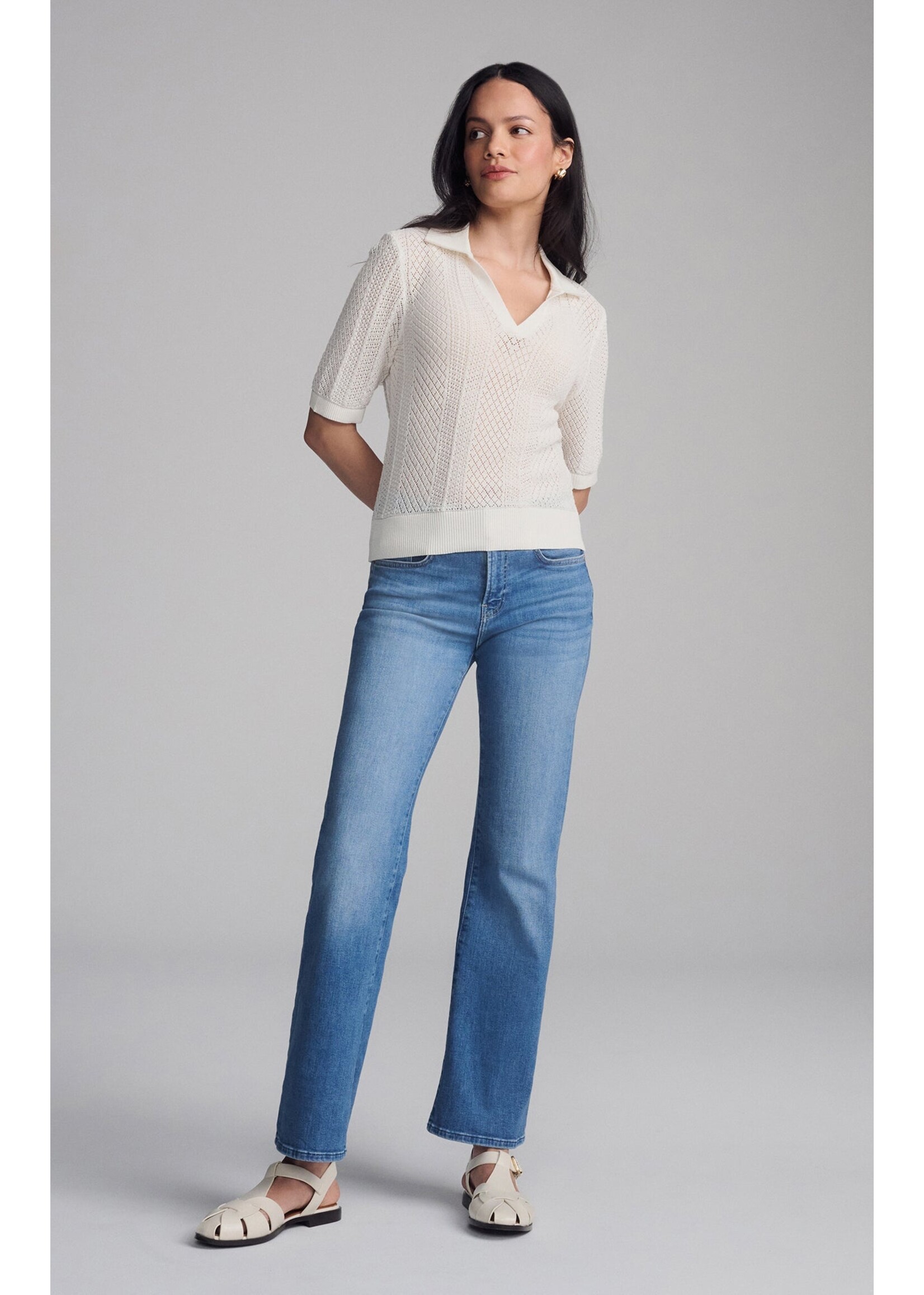 Mavi MAVI Knit Polo Sweater - Antique White