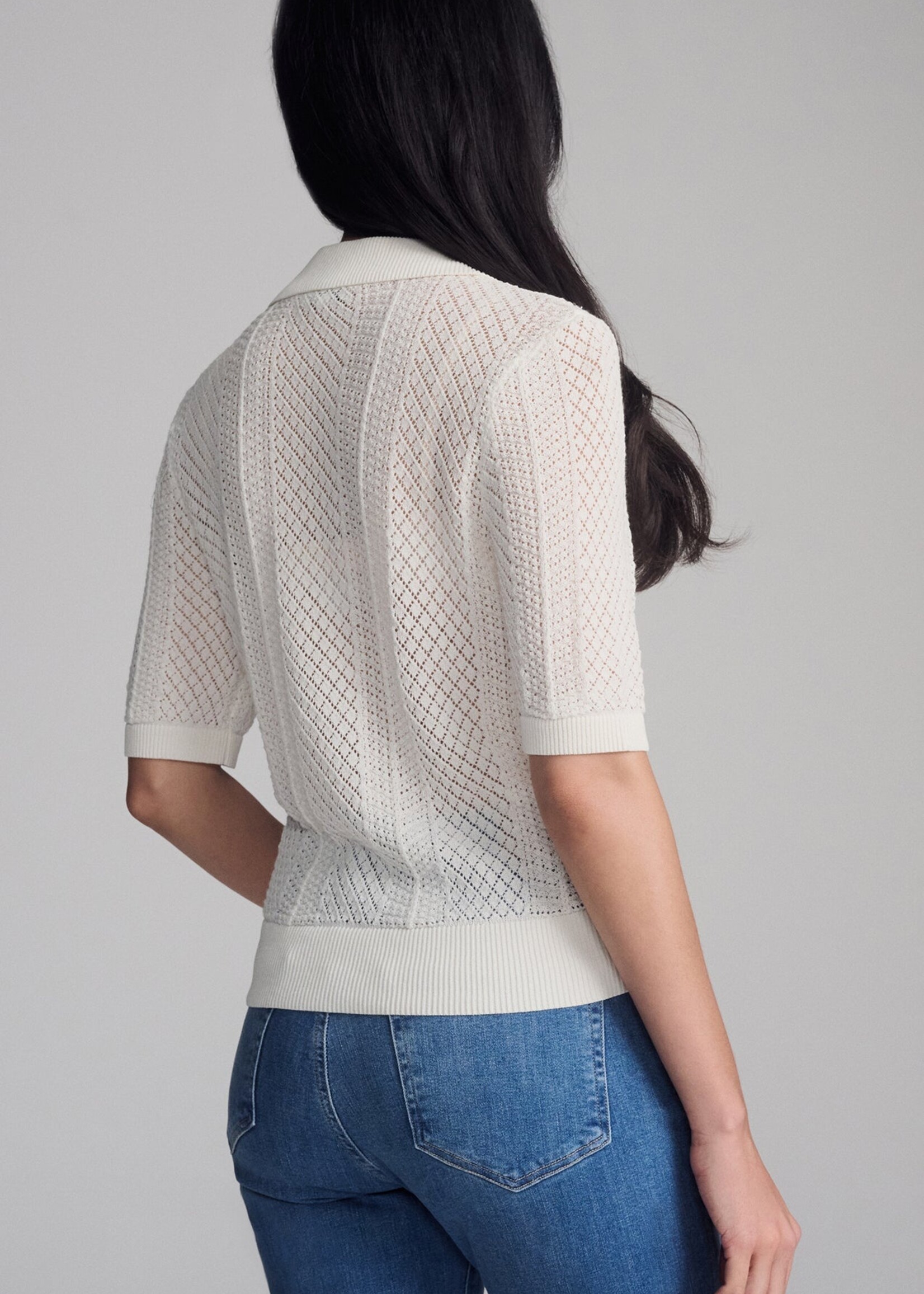 Mavi MAVI Pull Polo En Tricot - Antique White