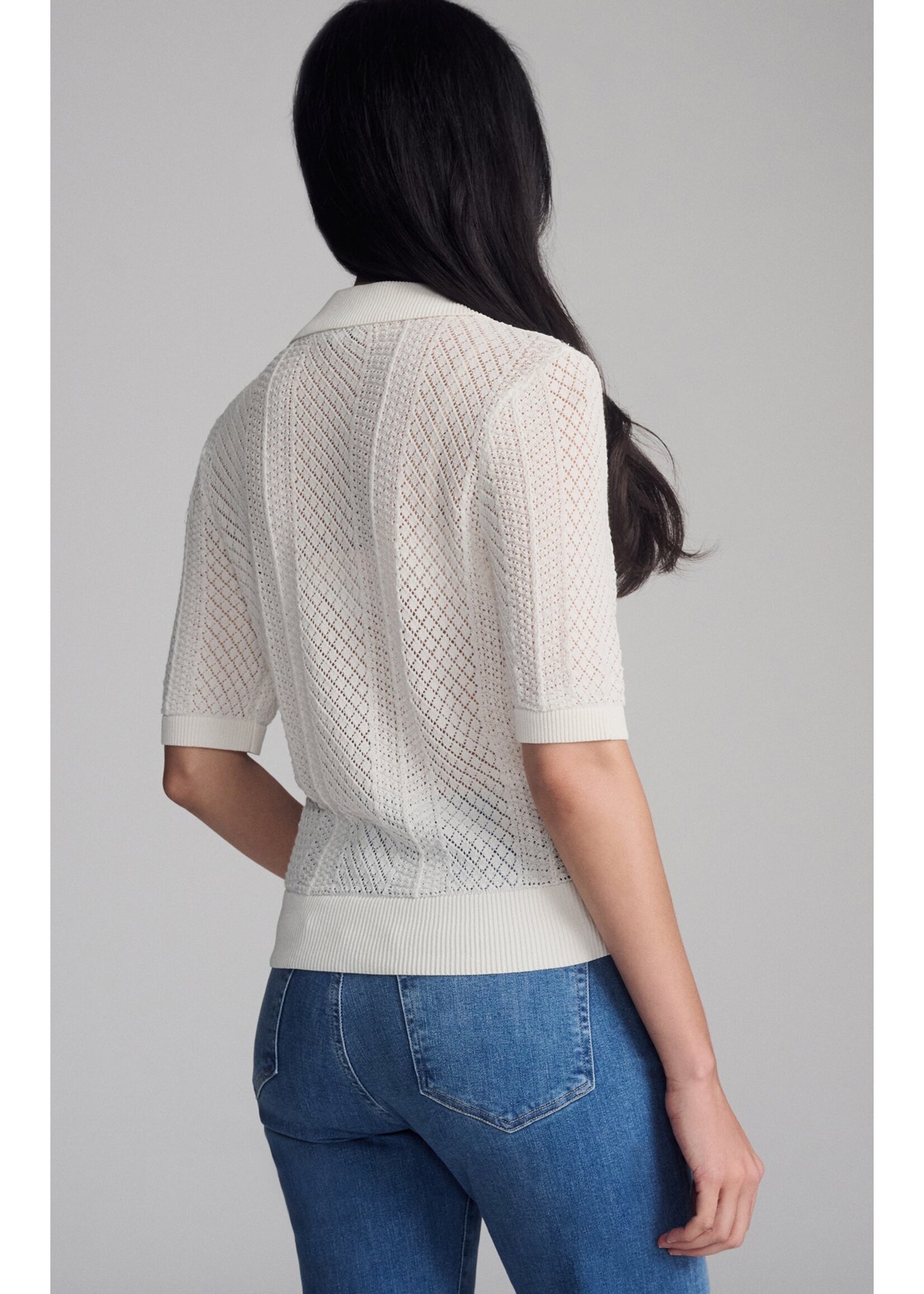 Mavi MAVI Pull Polo En Tricot - Antique White