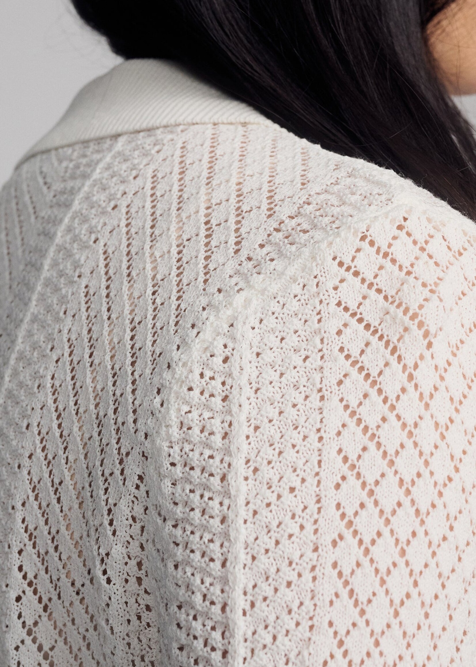 Mavi MAVI Knit Polo Sweater - Antique White